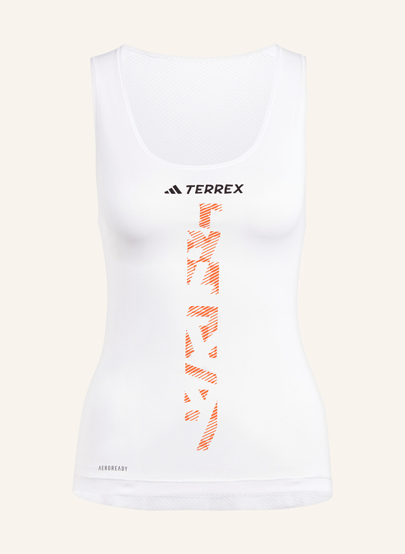 adidas Top do biegania TERREX XPERIOR SINGLET, Kolor: BIAŁY/ CZARNY/ POMARAŃCZOWY (Obrazek 1)