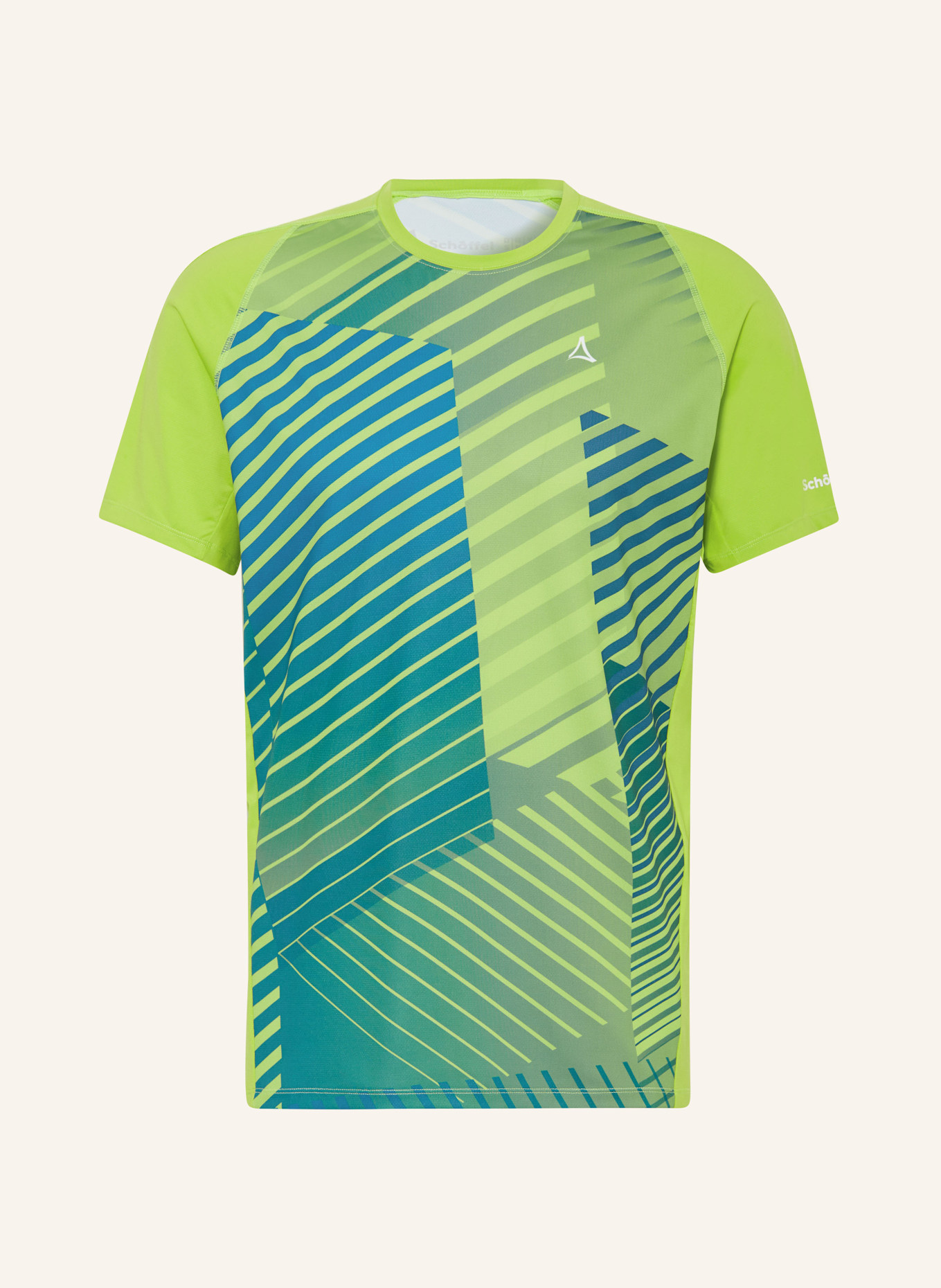 Schöffel T-shirt AUKURA M, Color: LIGHT GREEN/ DARK GREEN/ TEAL (Image 1)