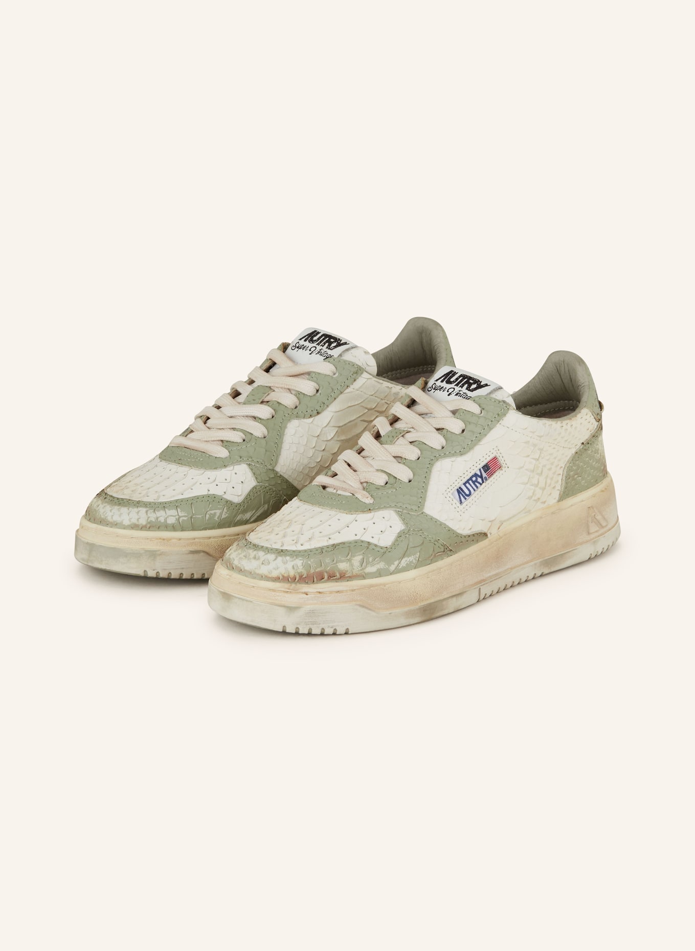 AUTRY Sneakers AUTRY, Color: LIGHT GREEN/ WHITE (Image 1)
