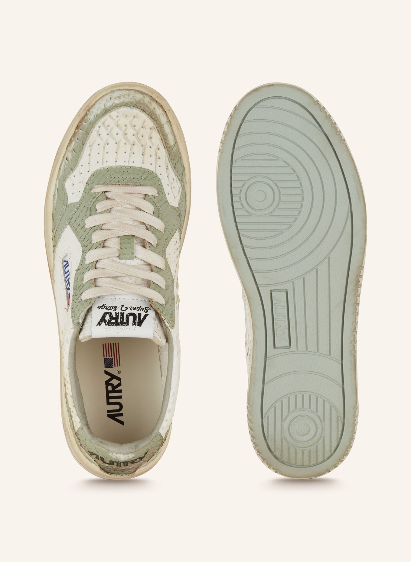 AUTRY Sneakers AUTRY, Color: LIGHT GREEN/ WHITE (Image 5)