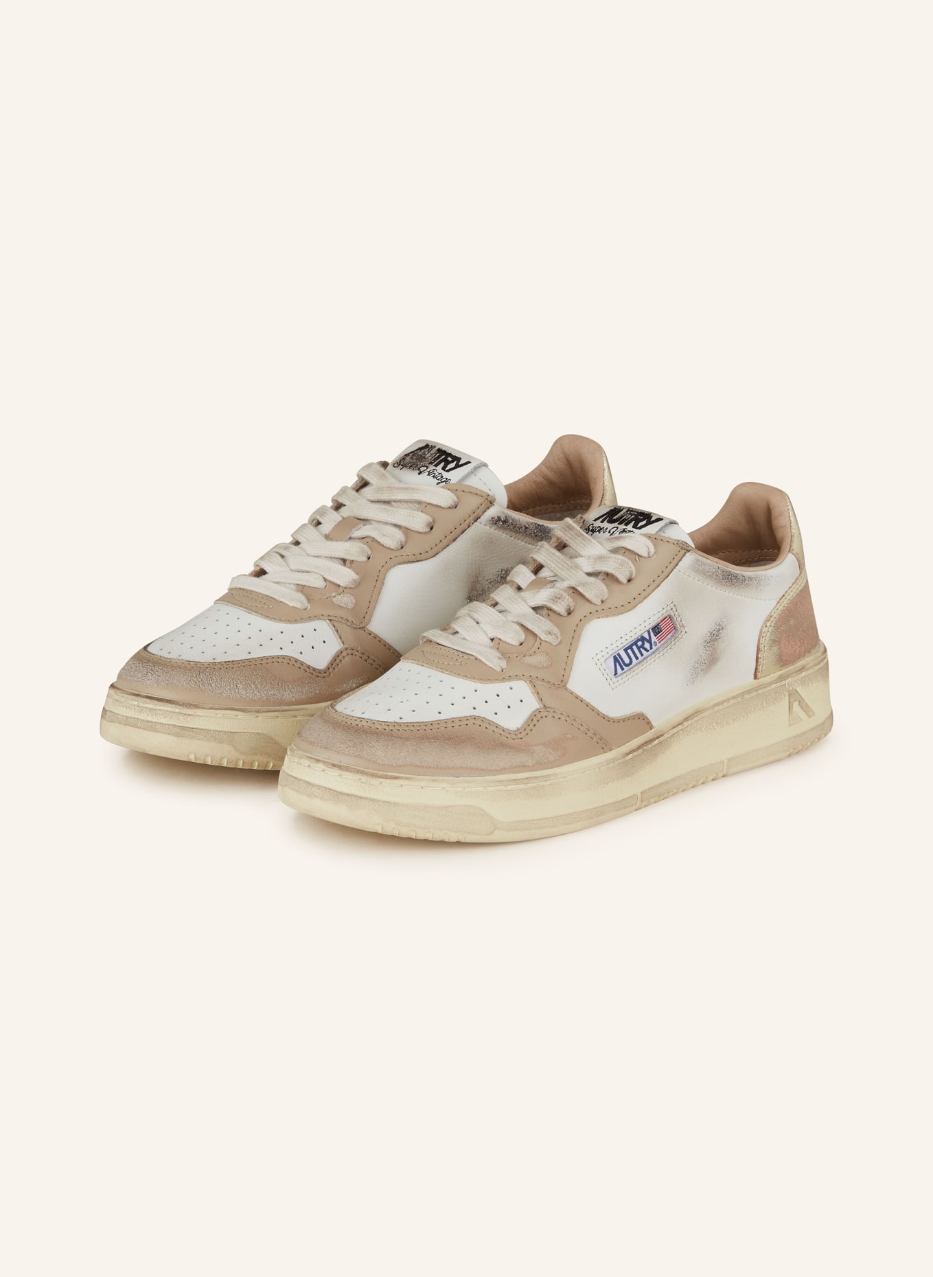 AUTRY Sneakers AUTRY, Color: BEIGE/ WHITE (Image 1)