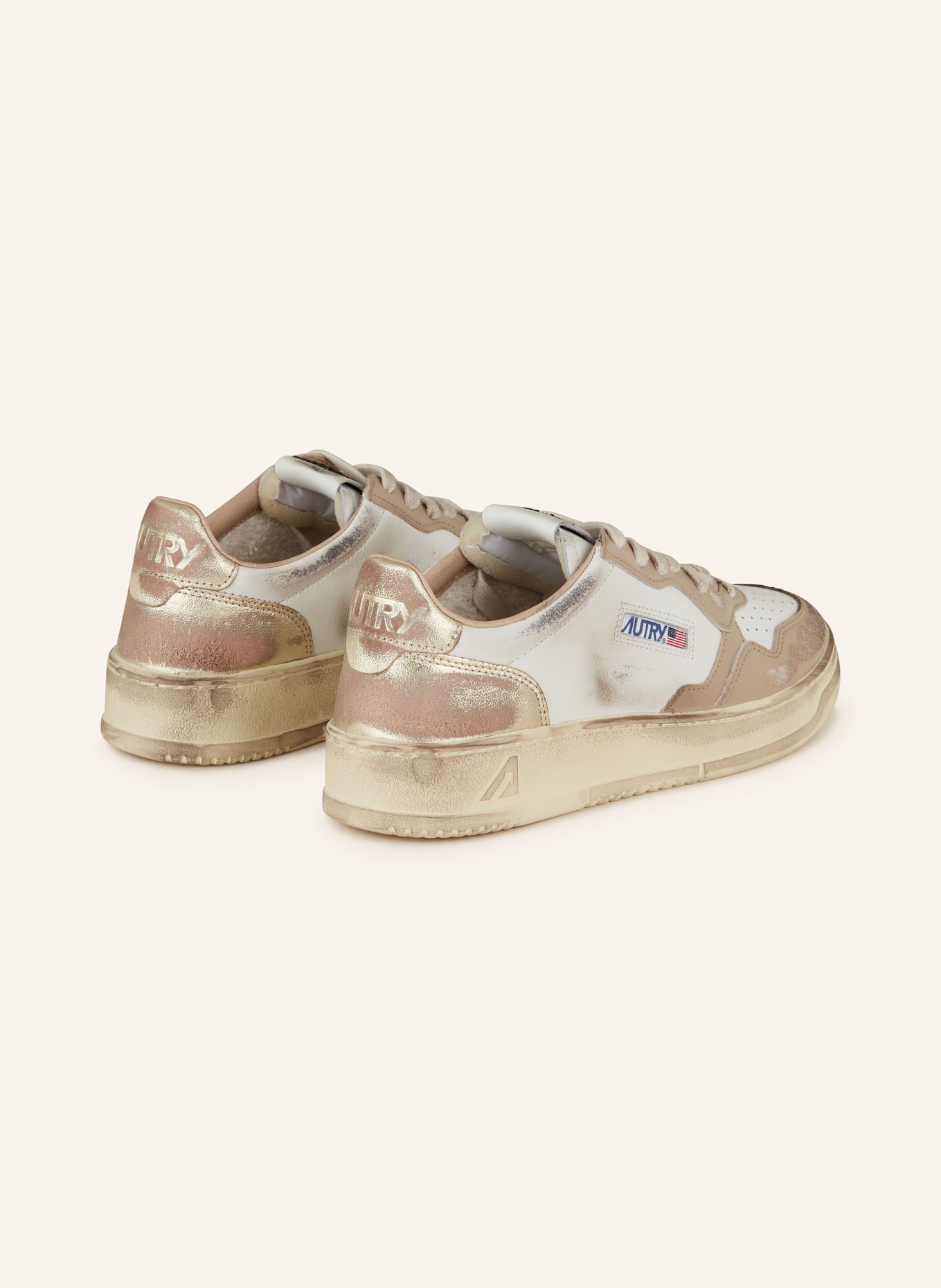 AUTRY Sneakers AUTRY, Color: BEIGE/ WHITE (Image 2)