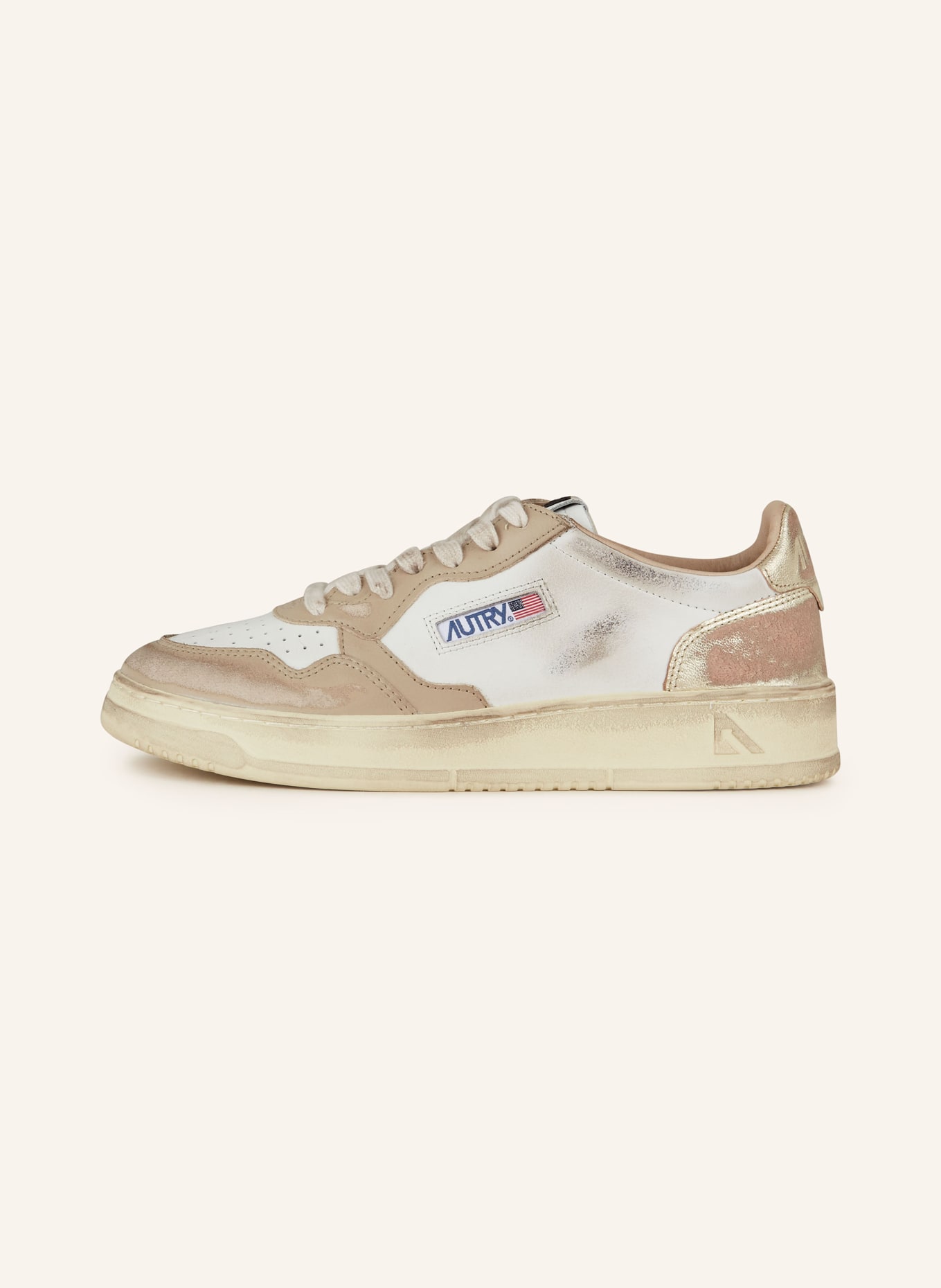 AUTRY Sneakers AUTRY, Color: BEIGE/ WHITE (Image 4)