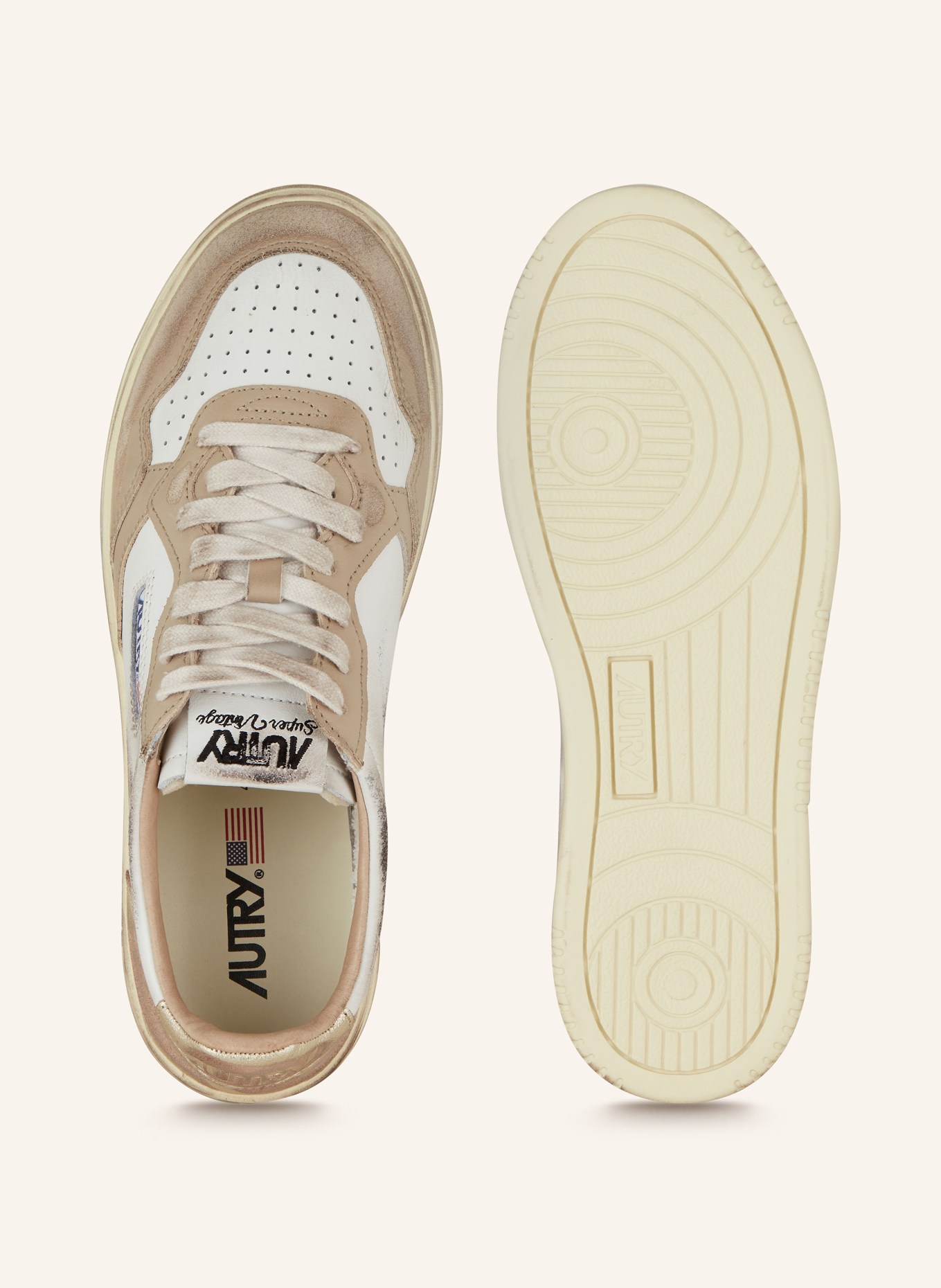 AUTRY Sneakers AUTRY, Color: BEIGE/ WHITE (Image 5)