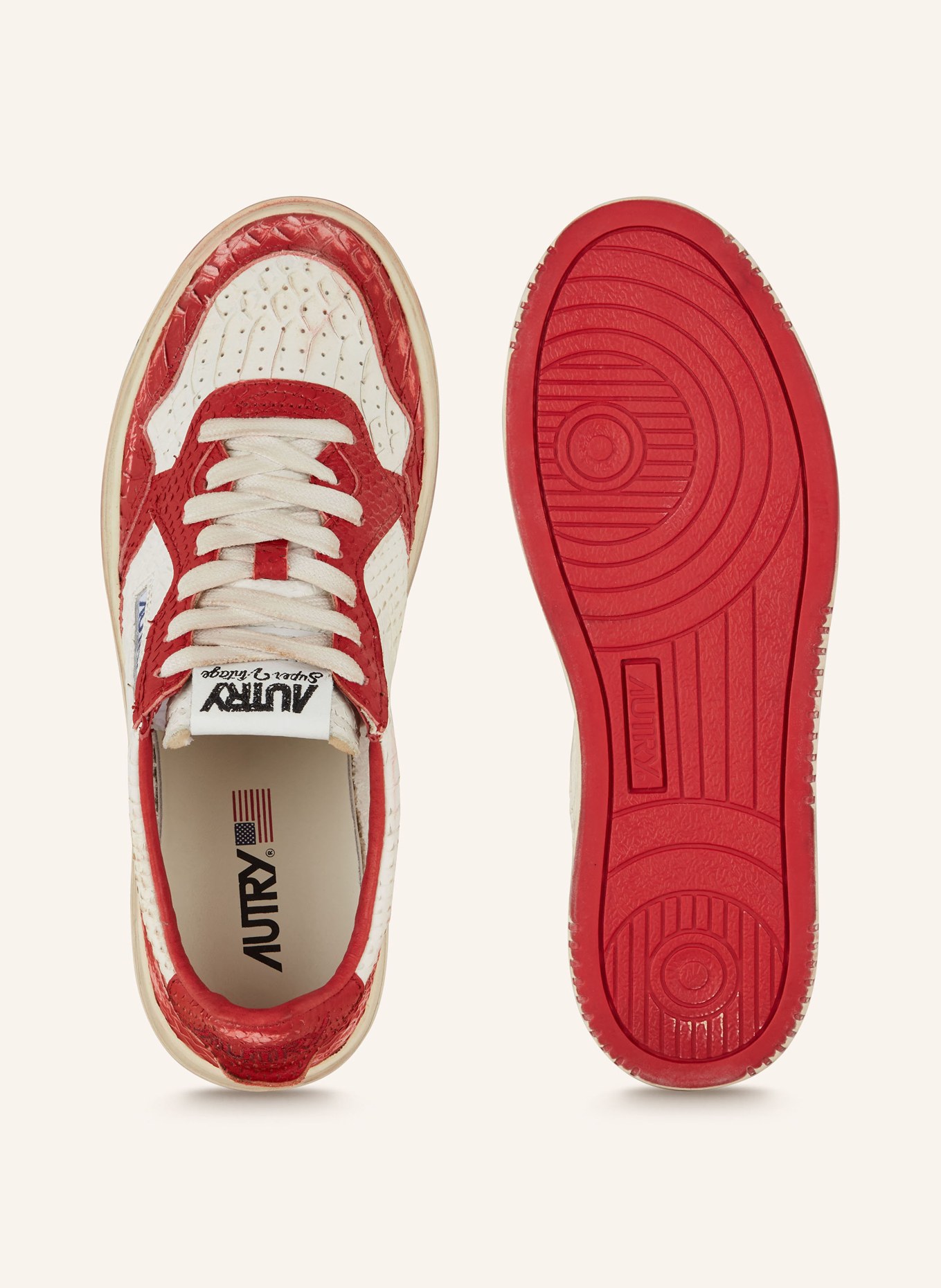 AUTRY Sneakers AUTRY SUPER VINTAGE, Color: RED/ WHITE (Image 5)