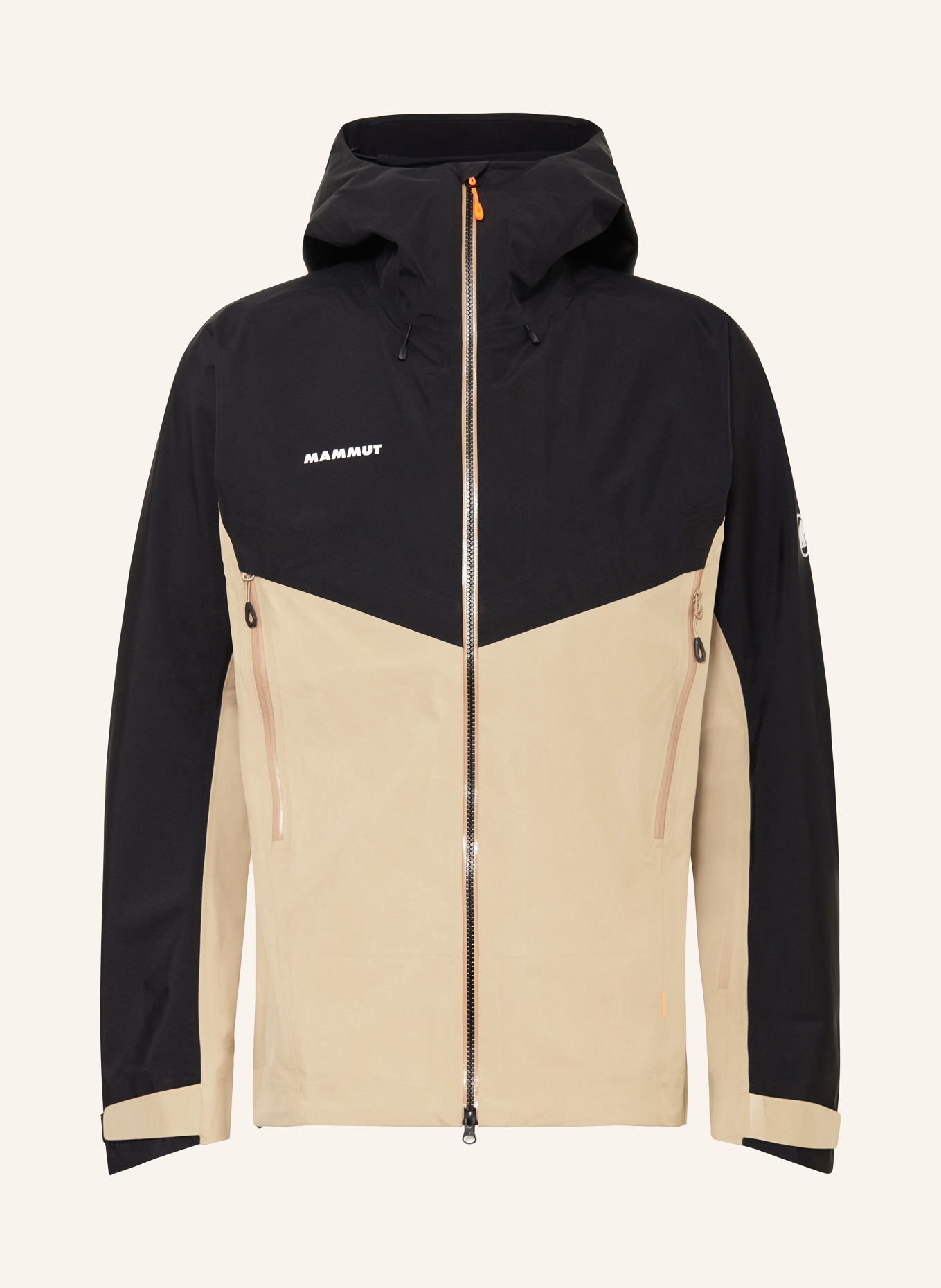 MAMMUT Hardshell jacket CRATER IV HS, Color: BEIGE/ BLACK (Image 1)