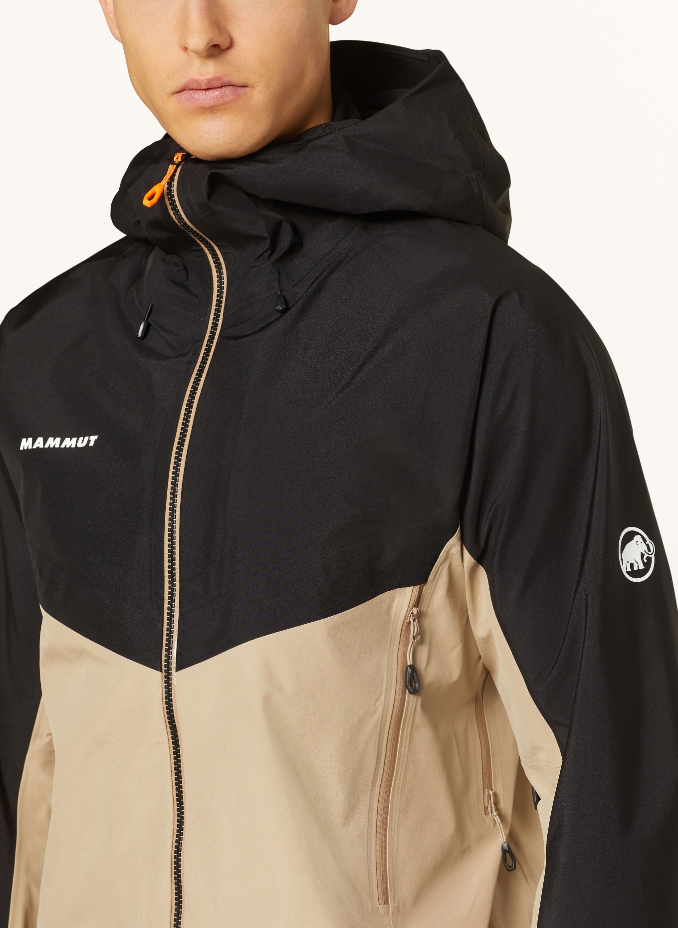 MAMMUT Hardshell jacket CRATER IV HS, Color: BEIGE/ BLACK (Image 4)