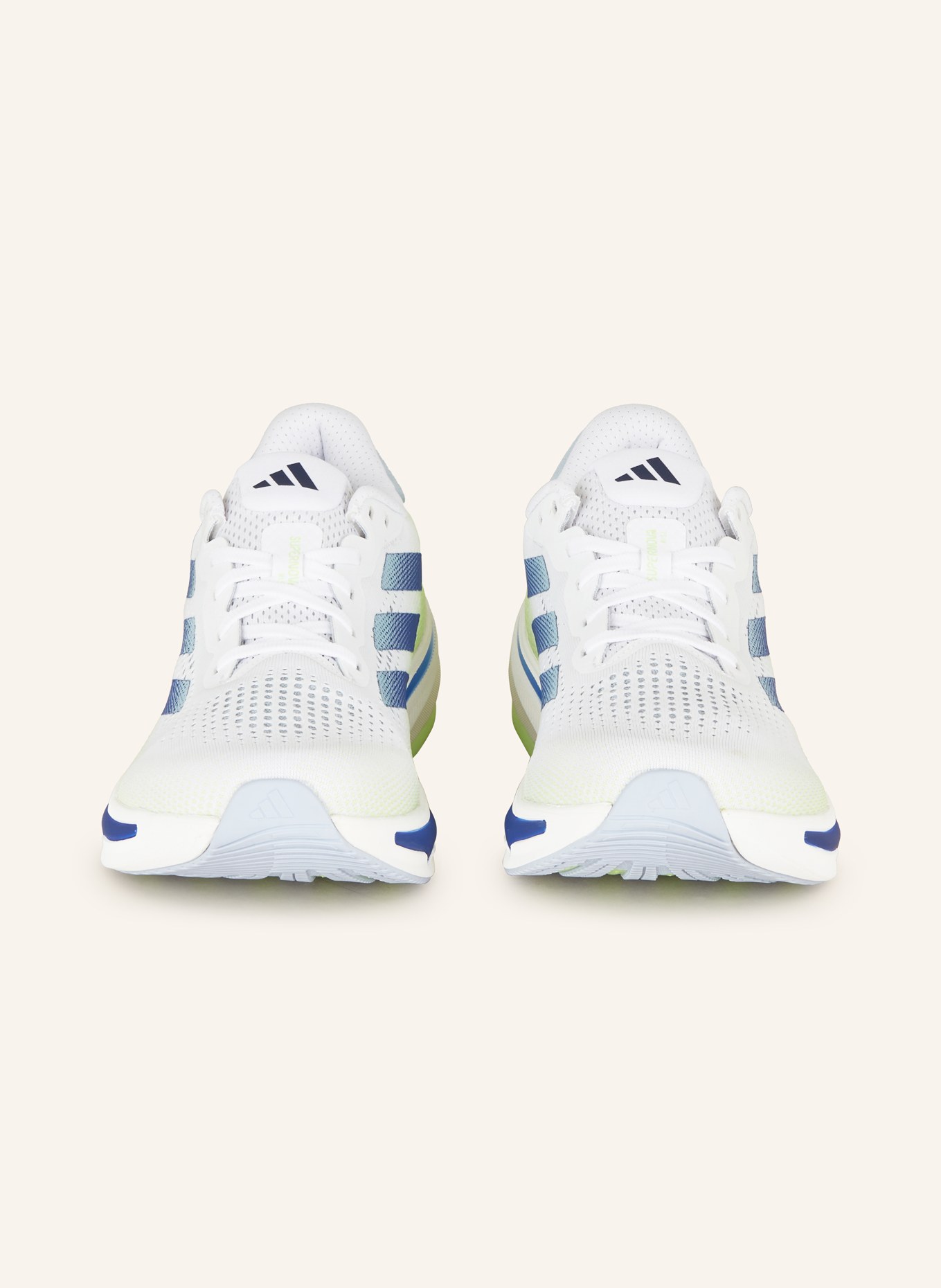 adidas Running shoes SUPERNOVA RISE, Color: WHITE/ BLUE/ NEON GREEN (Image 3)