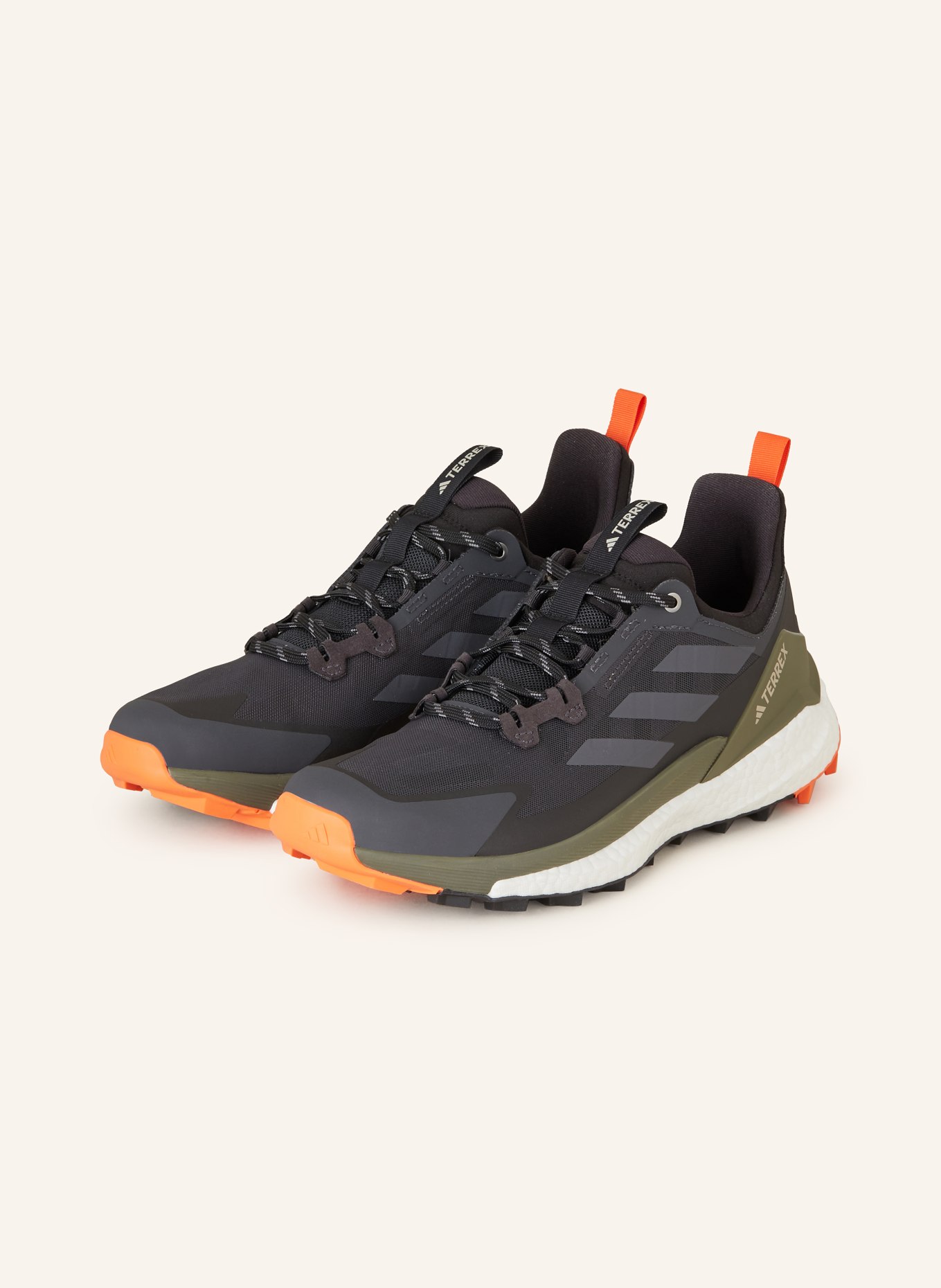 adidas TERREX Trekking shoes TERREX FREE HIKER 2 LOW, Color: BLACK/ DARK GRAY/ KHAKI (Image 1)