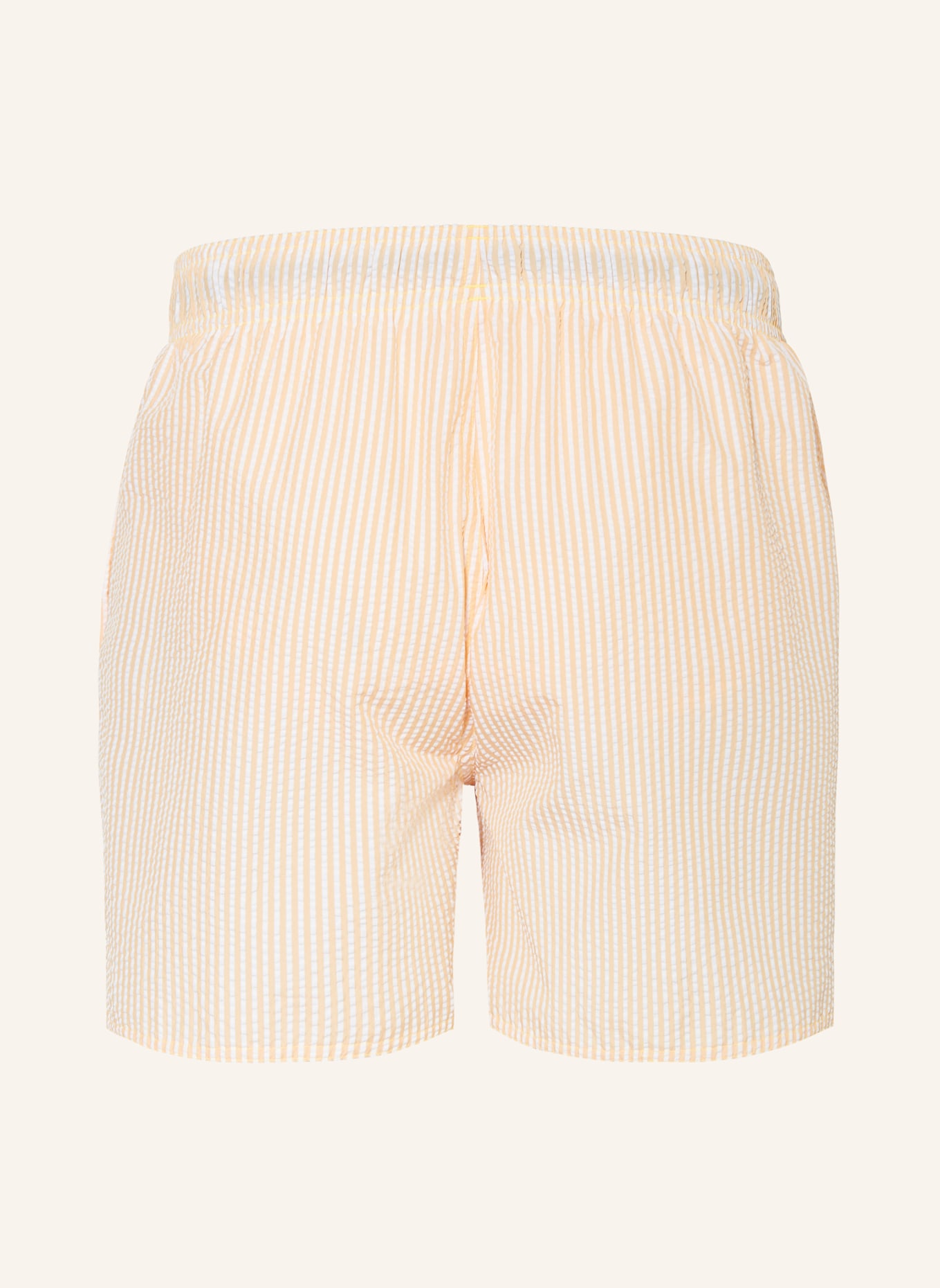 adidas Swim shorts STRIPEY CLASSICS SHORT LENGTH, Color: LIGHT ORANGE/ WHITE (Image 2)