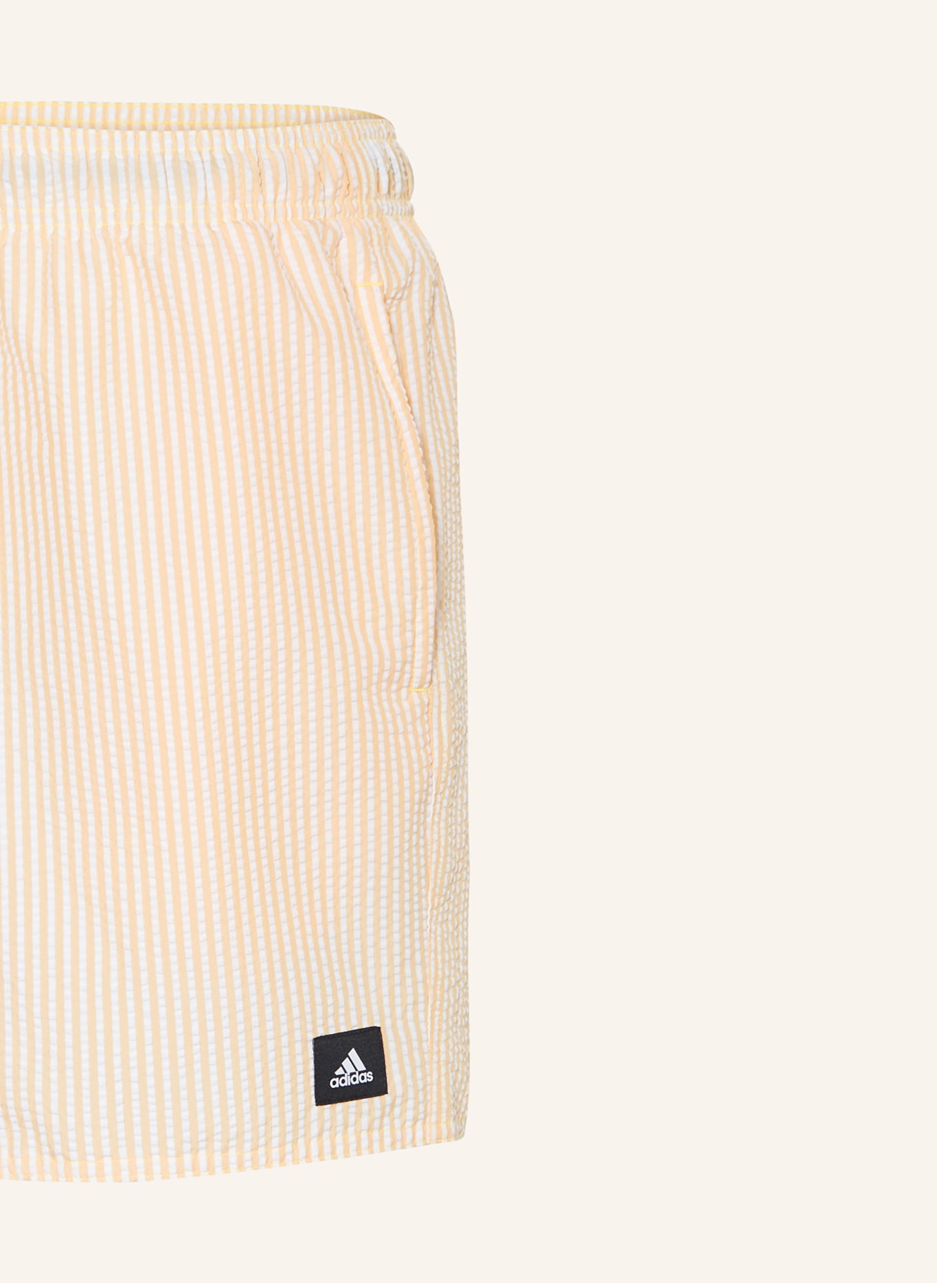 adidas Swim shorts STRIPEY CLASSICS SHORT LENGTH, Color: LIGHT ORANGE/ WHITE (Image 3)