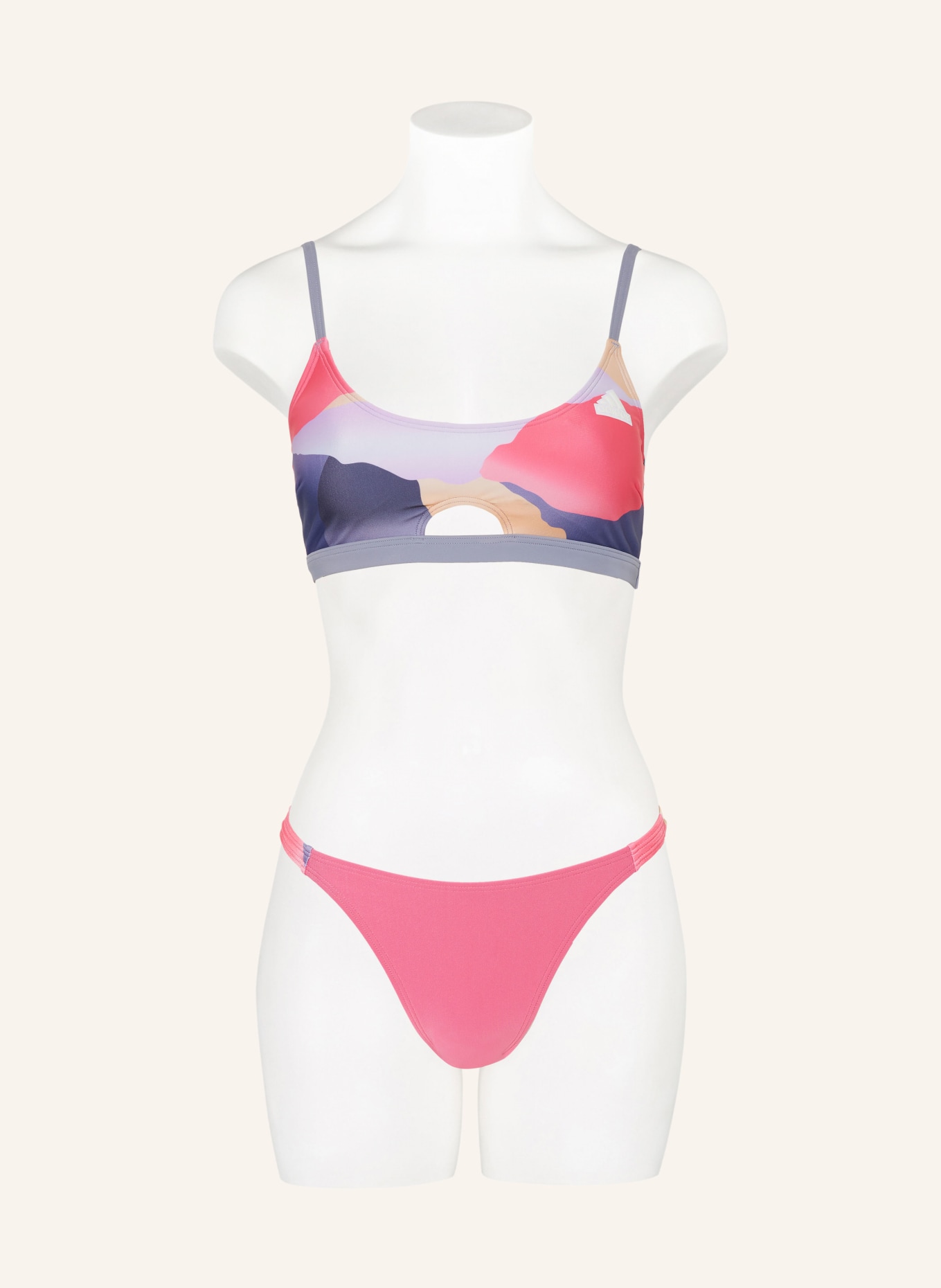adidas Bustier-Bikini CE CAMO, Farbe: PINK/ BLAUGRAU/ HELLLILA (Bild 2)