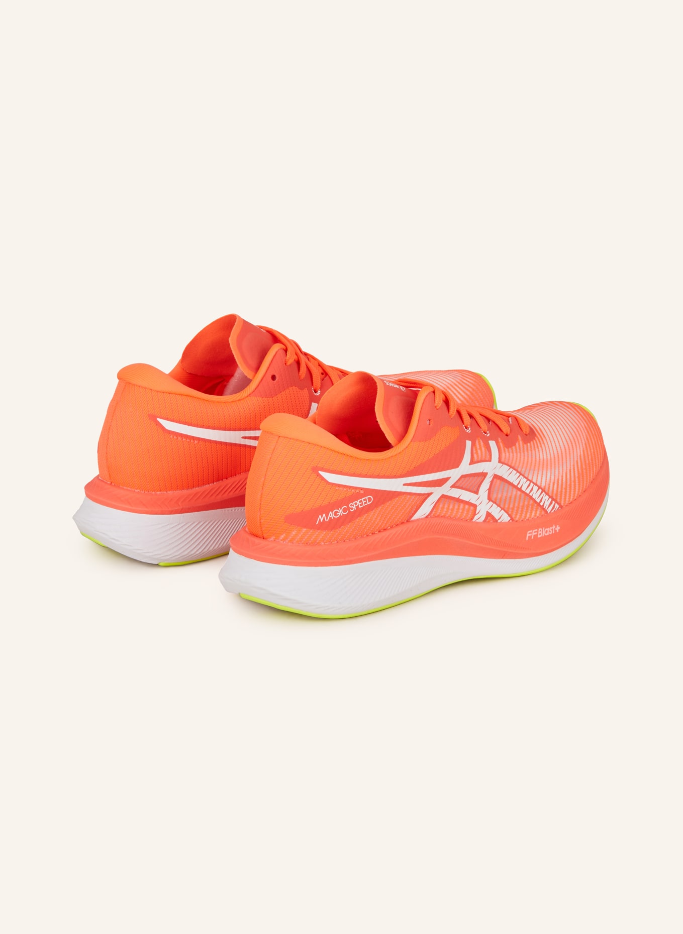 ASICS Running shoes MAGIC SPEED 3, Color: NEON RED/ WHITE (Image 2)