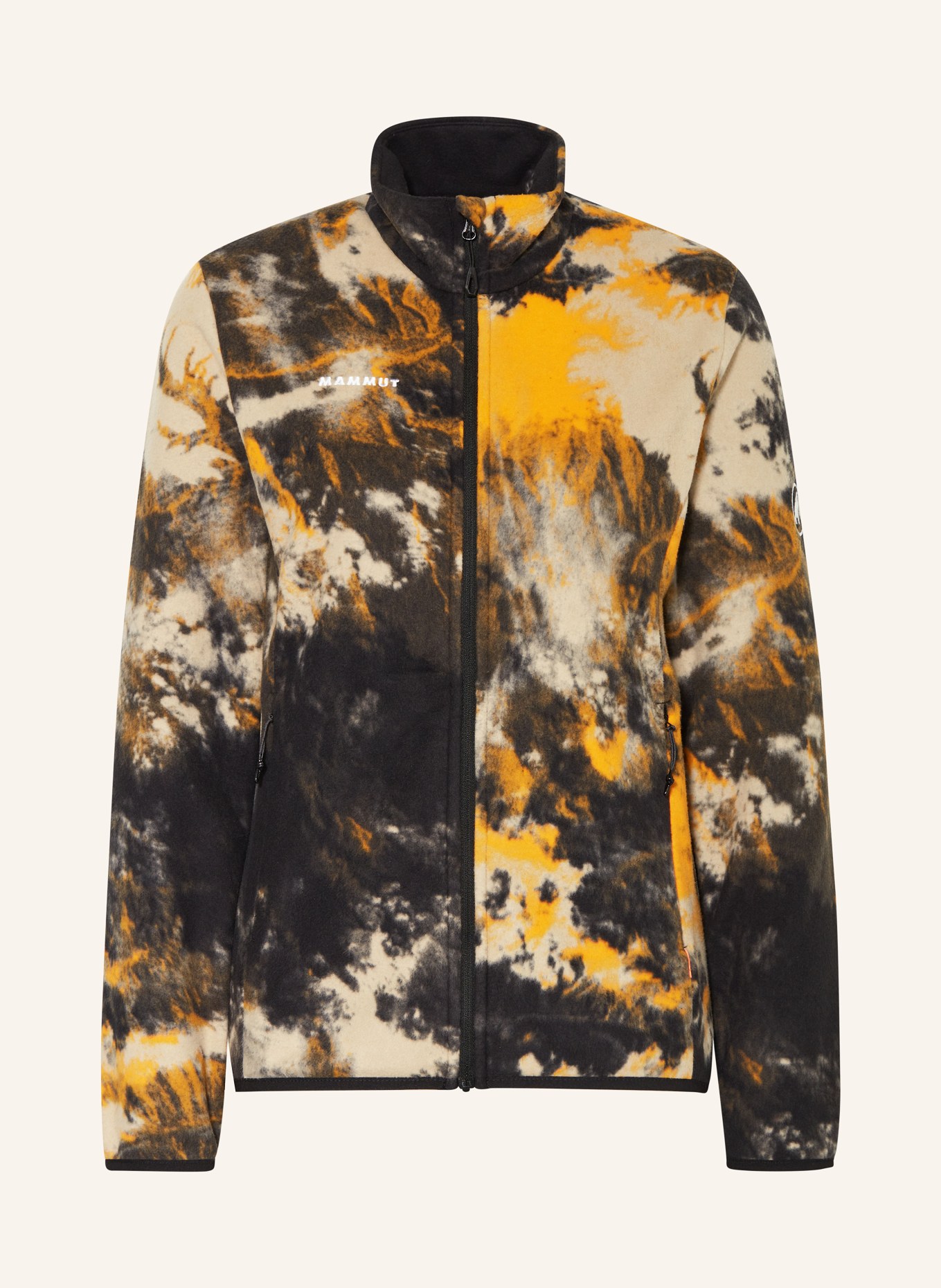 MAMMUT Fleece jacket INNOMINATA, Color: BLACK/ ORANGE/ GRAY (Image 1)