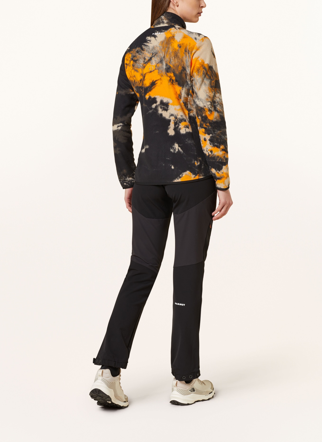 MAMMUT Fleece jacket INNOMINATA, Color: BLACK/ ORANGE/ GRAY (Image 3)