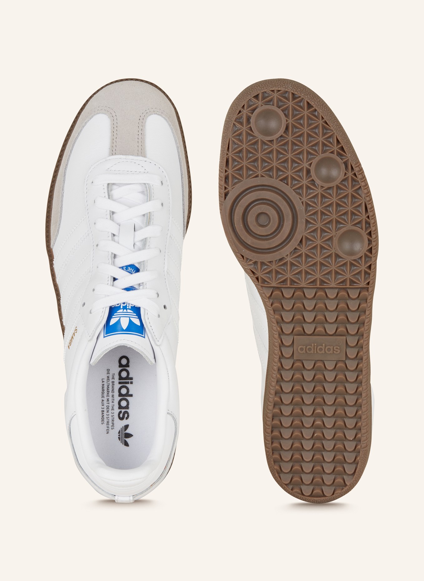 adidas Originals Sneakersy SAMBA, Kolor: BIAŁY/ SZARY (Obrazek 5)