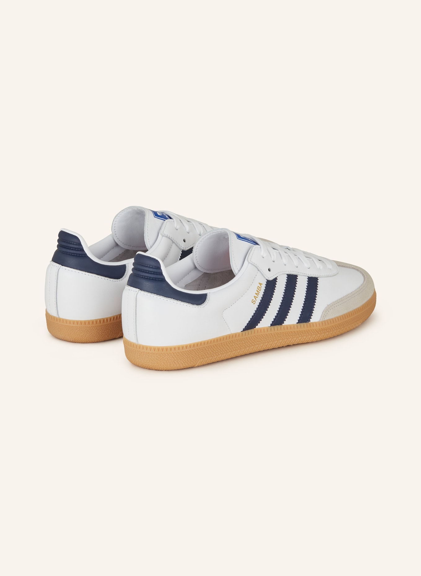 adidas Originals Sneaker SAMBA OG, Farbe: WEISS/ HELLGRAU/ SCHWARZ (Bild 2)