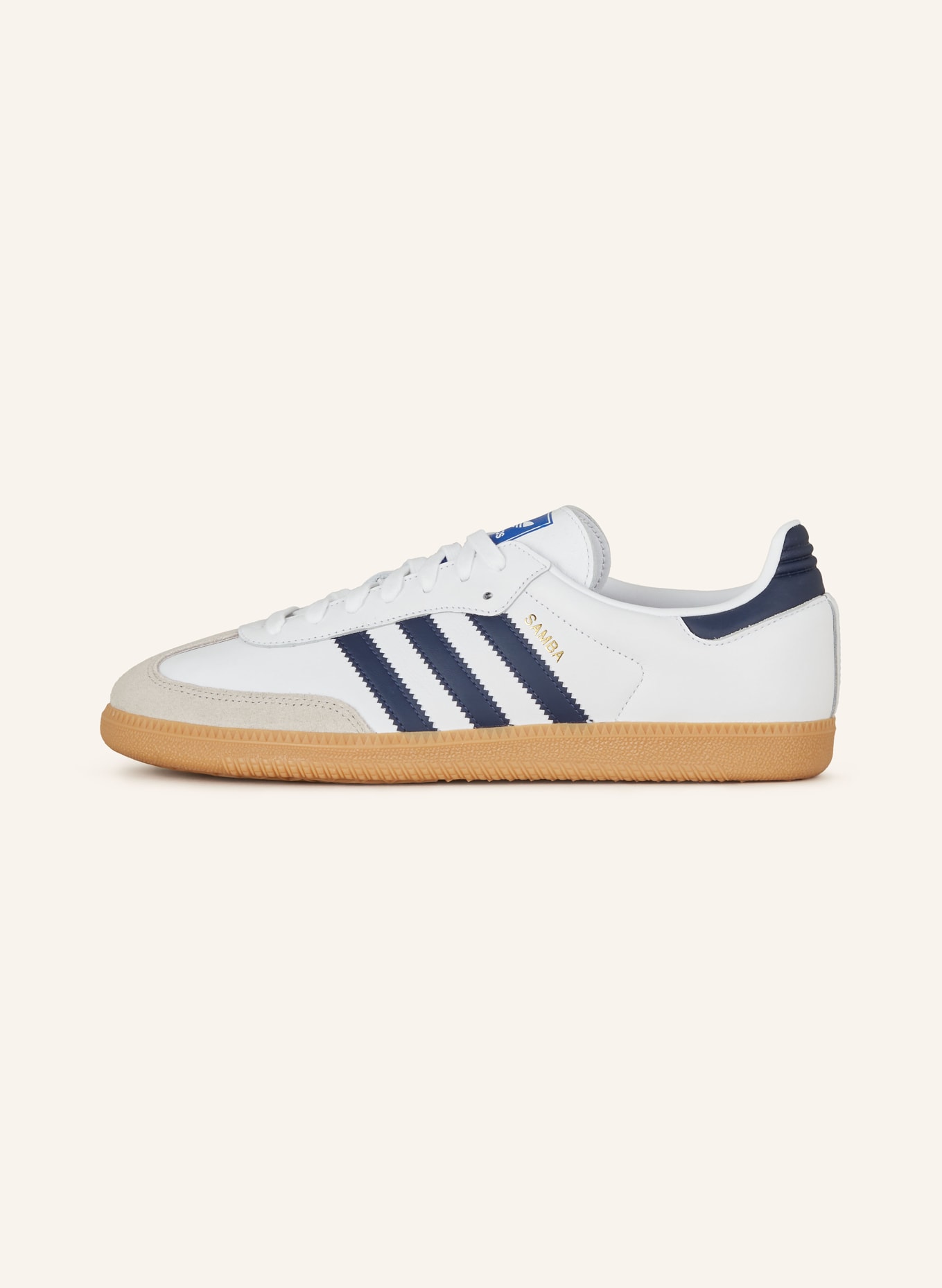 adidas Originals Sneaker SAMBA OG, Farbe: WEISS/ HELLGRAU/ SCHWARZ (Bild 4)