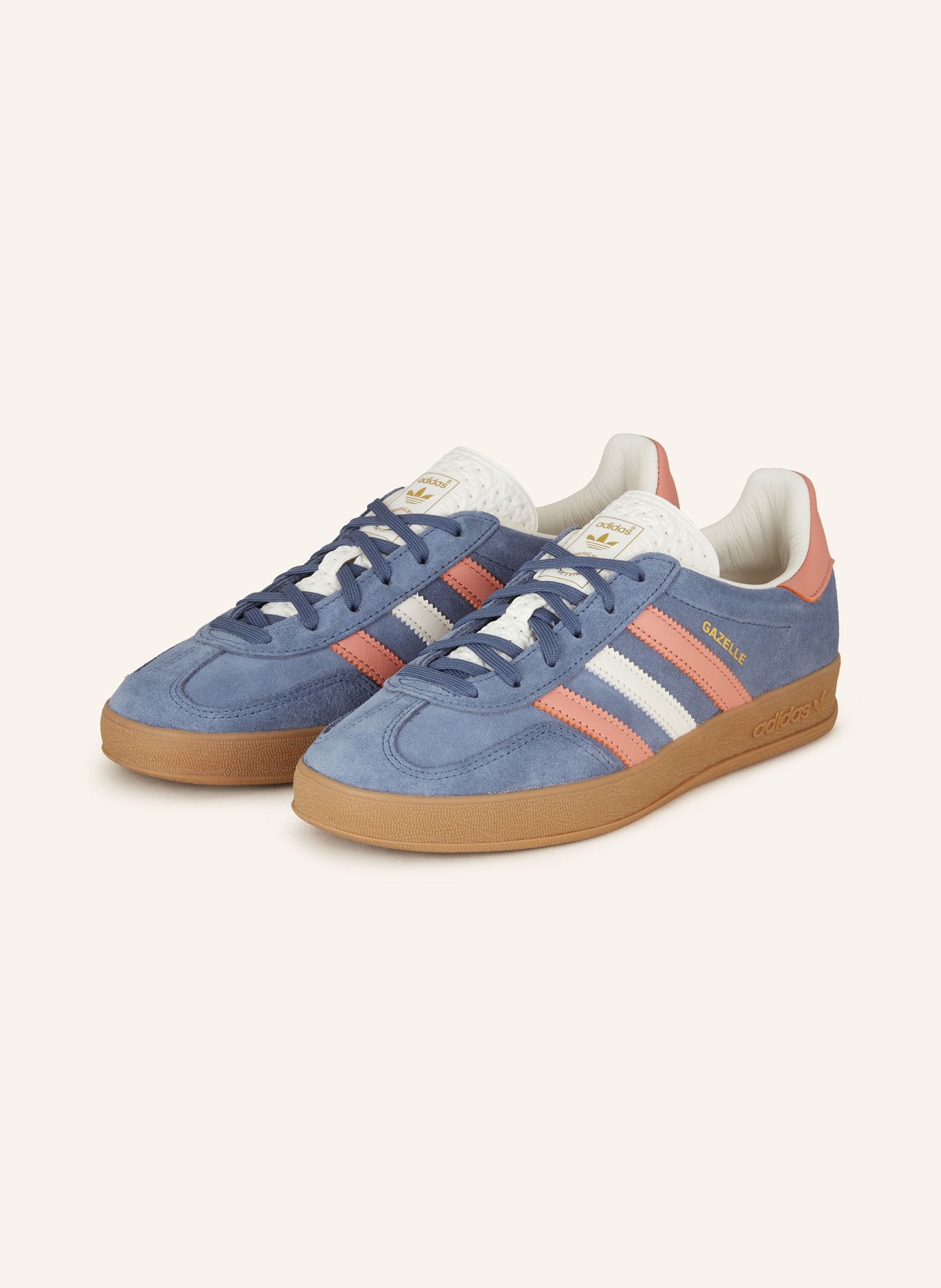 adidas Originals Sneaker GAZELLE INDOOR, Farbe: BLAU/ WEISS/ ROSÉ (Bild 1)