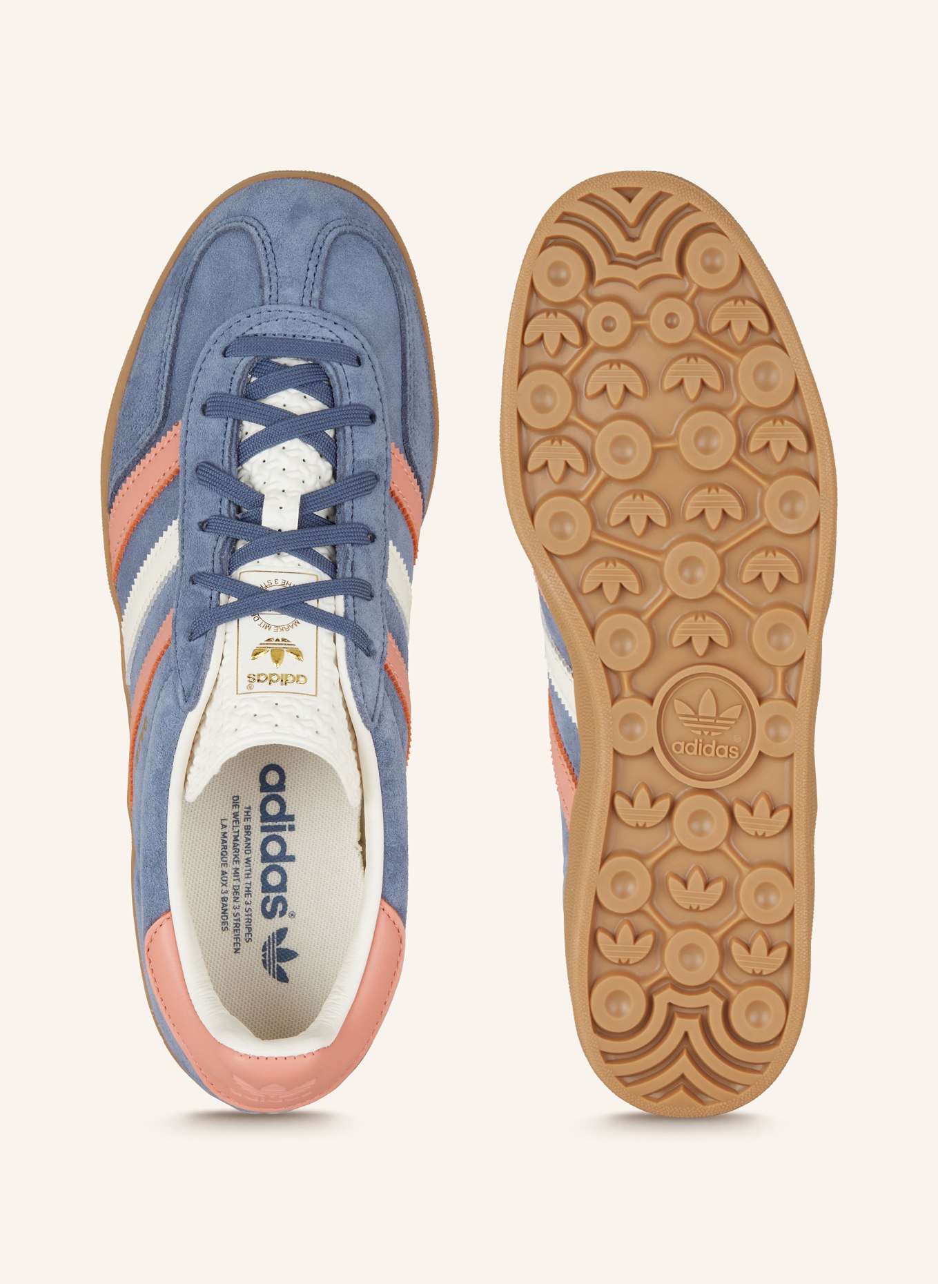 adidas Originals Sneaker GAZELLE INDOOR, Farbe: BLAU/ WEISS/ ROSÉ (Bild 5)