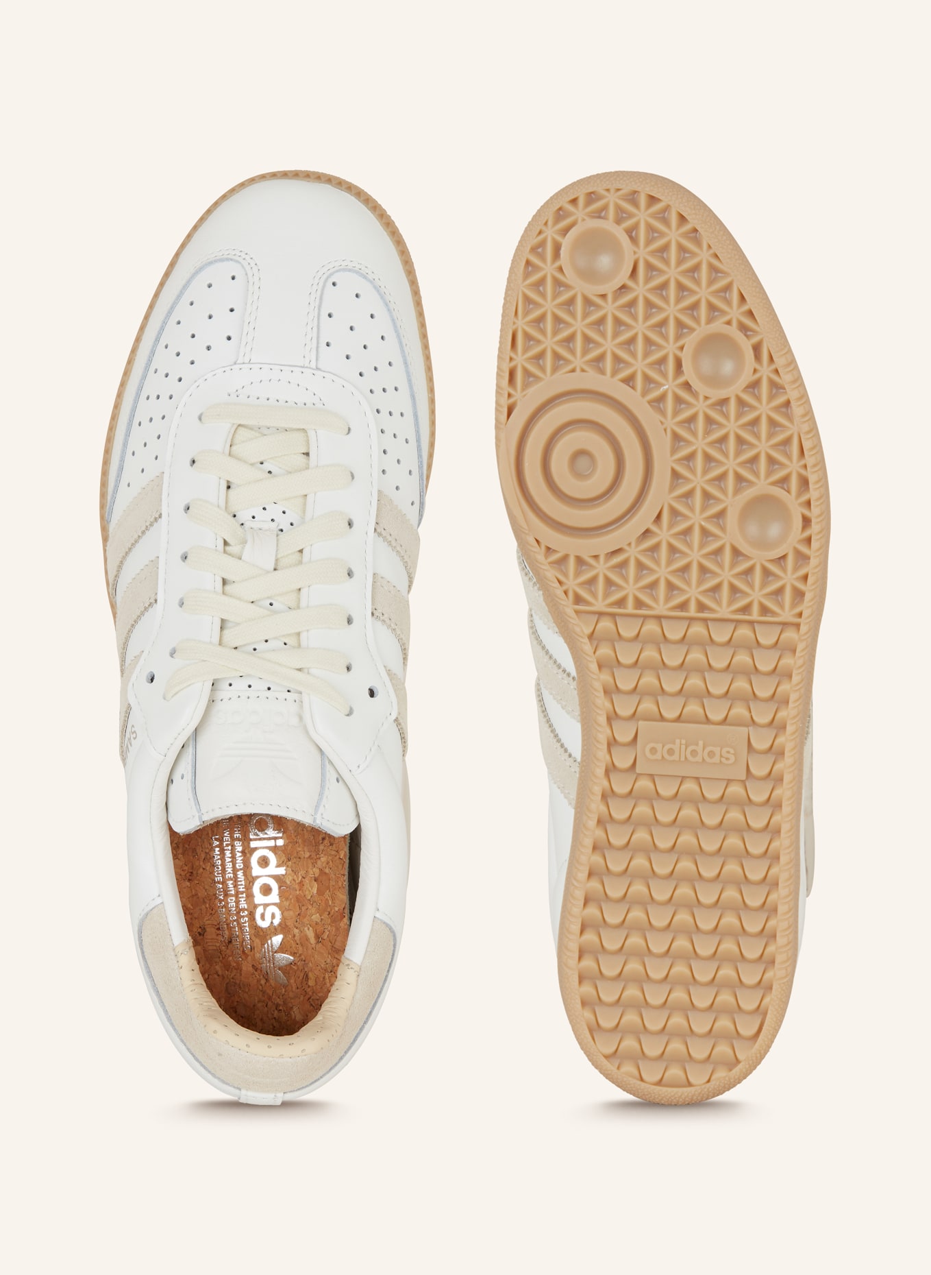 adidas Originals Sneaker SAMBA OG, Farbe: WEISS/ BEIGE (Bild 5)