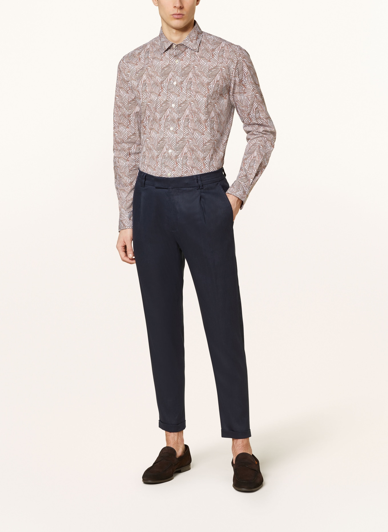 CINQUE Suit trousers CISAND extra slim fit with linen, Color: 69 DUNKELBLAU (Image 3)