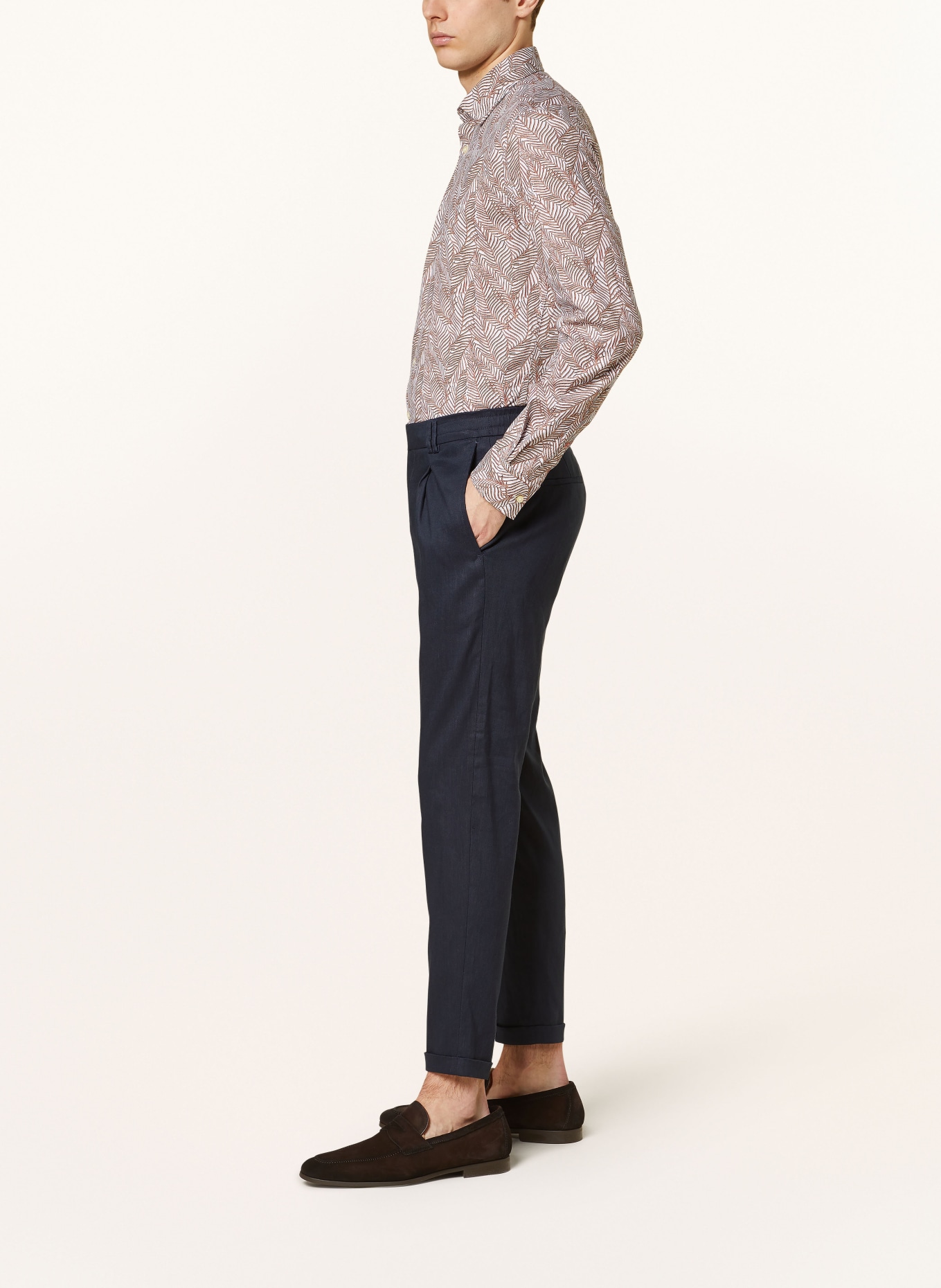 CINQUE Suit trousers CISAND extra slim fit with linen, Color: 69 DUNKELBLAU (Image 5)