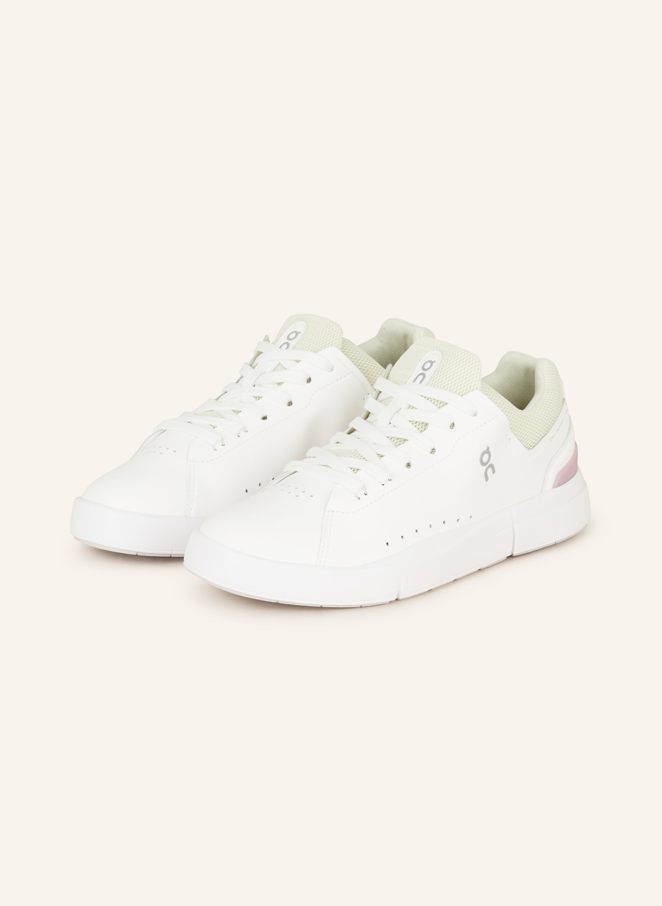On Sneakers THE ROGER ADVANTAGE, Color: WHITE/ LIGHT GREEN/ LIGHT PURPLE (Image 1)