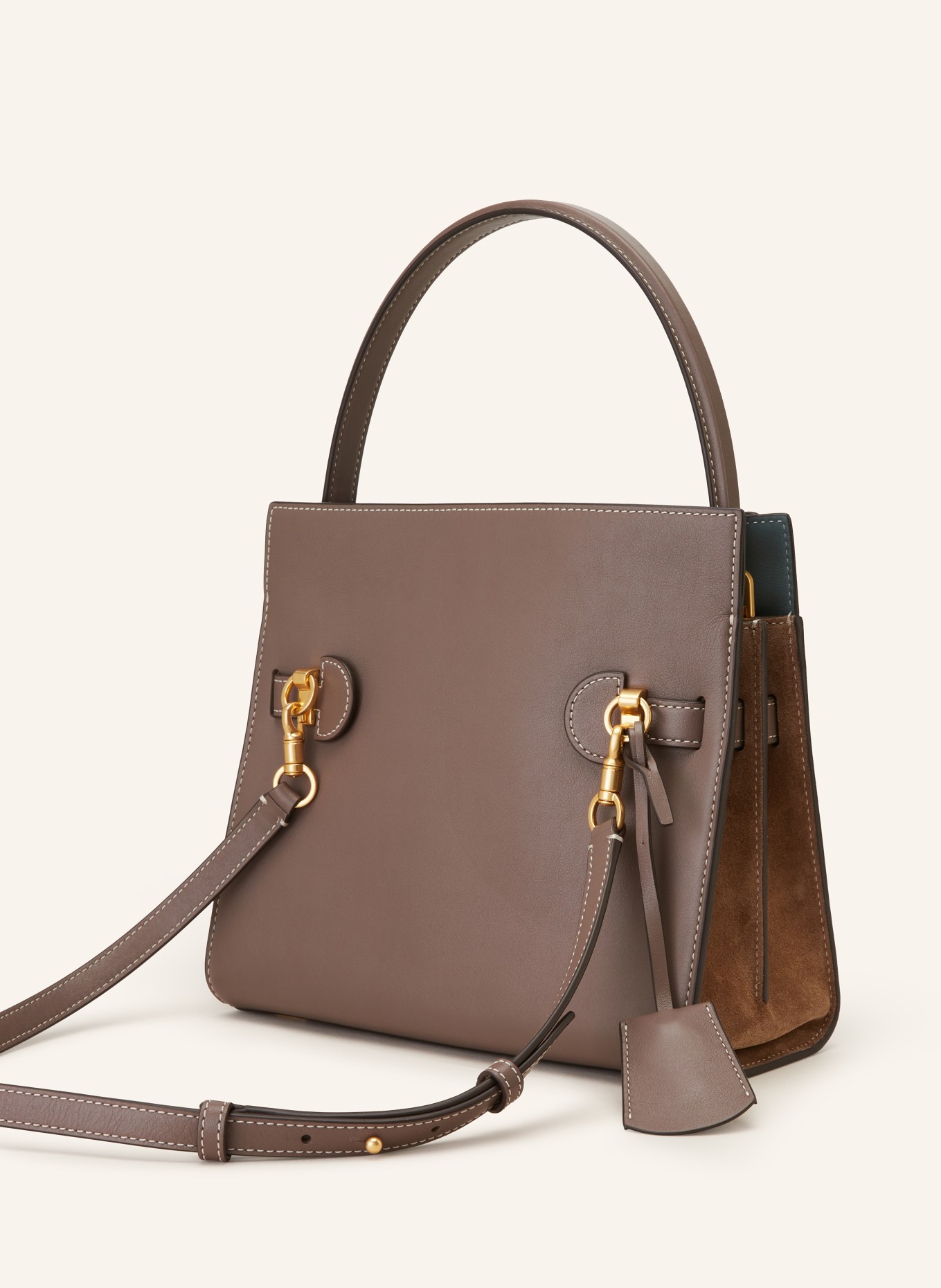 TORY BURCH Handbag LEE RADZIWILL SMALL, Color: TAUPE/ BLUE GRAY (Image 2)