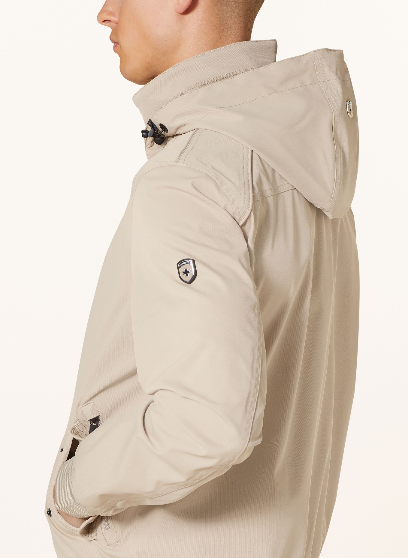 WELLENSTEYN Bomber jacket CICERO with removable hood, Color: BEIGE (Image 6)