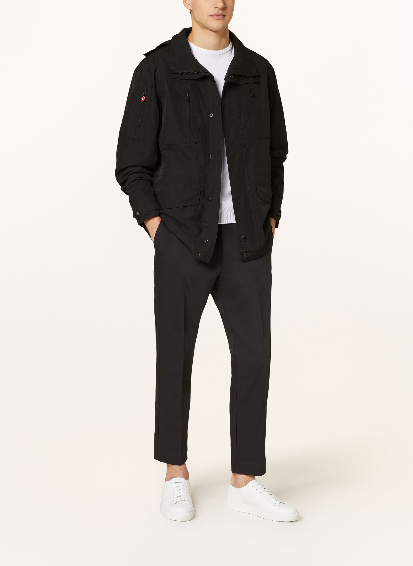 WELLENSTEYN Field jacket GOLF JACKET, Color: BLACK (Image 2)