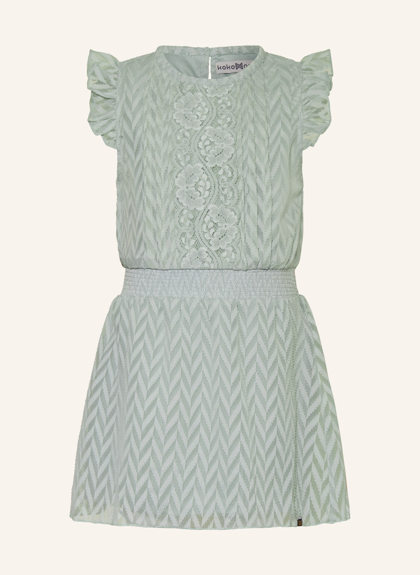 Koko Noko Kleid mit Spitze und Rüschen, Farbe: MINT (Bild 1)