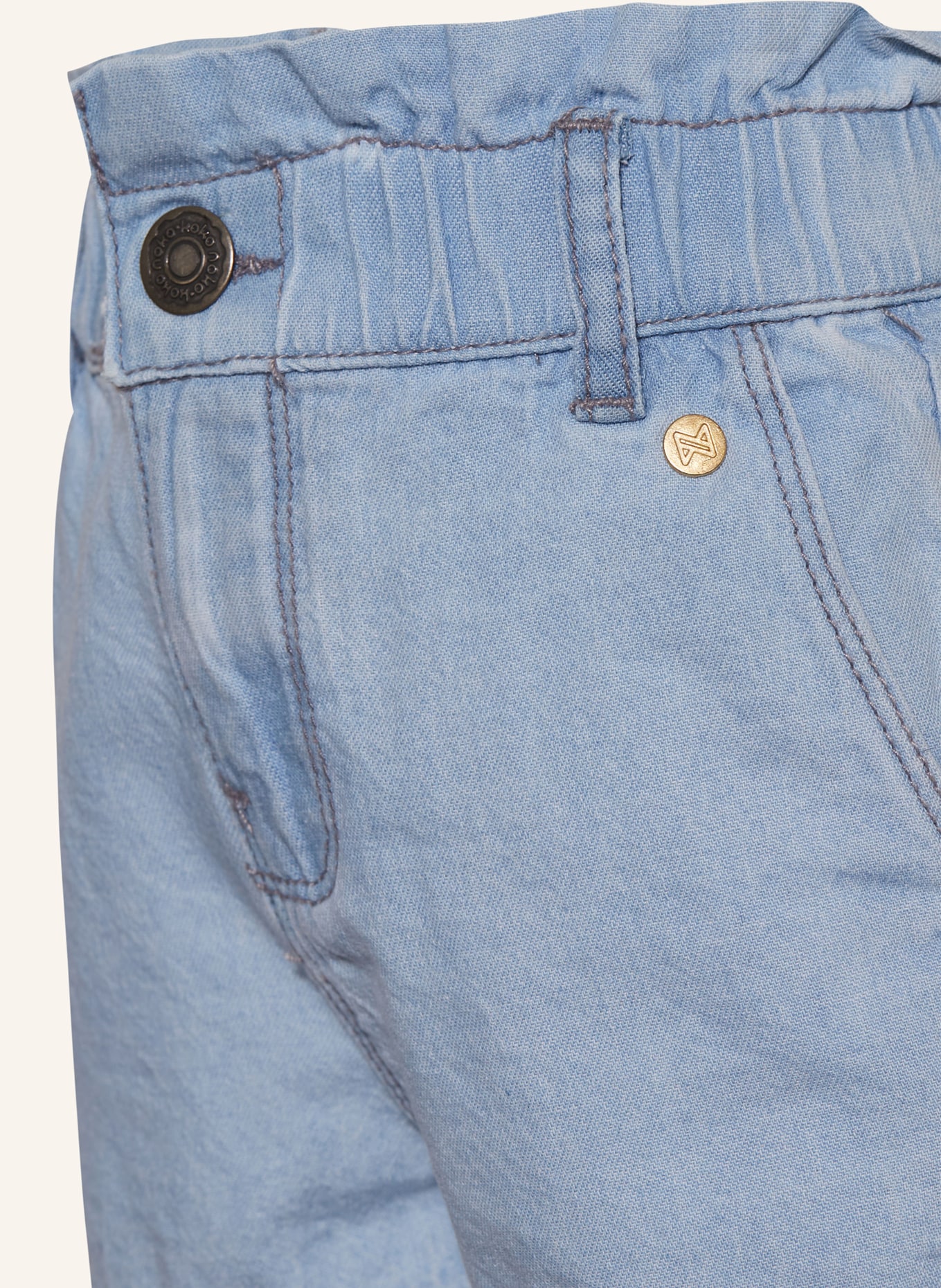 Koko Noko Szorty jeansowe z falbanką, Kolor: blue jeans (Obrazek 3)