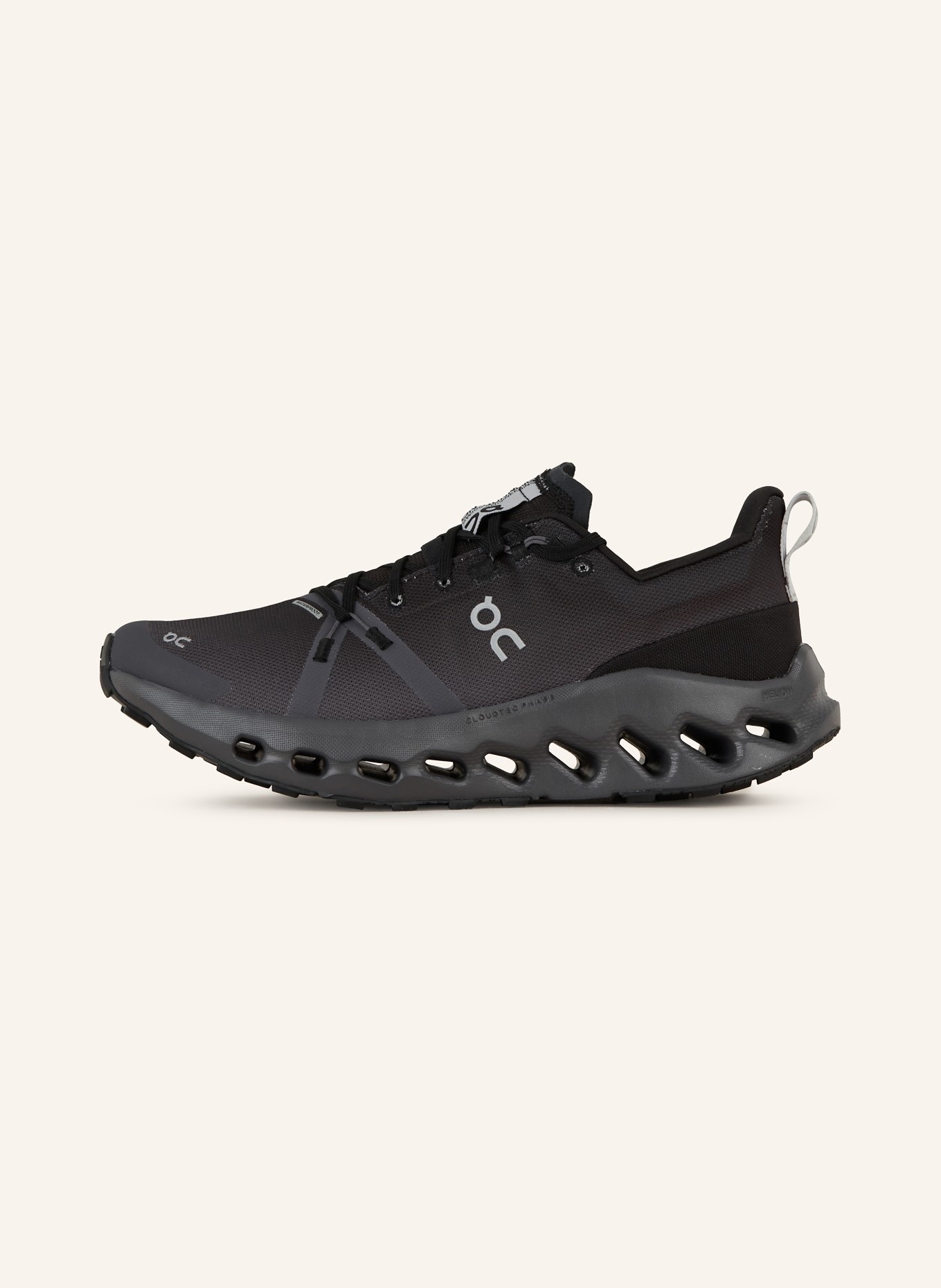 On Trail running shoes CLOUDSURFER TRAIL WATERPROOF, Color: BLACK/ GRAY (Image 4)