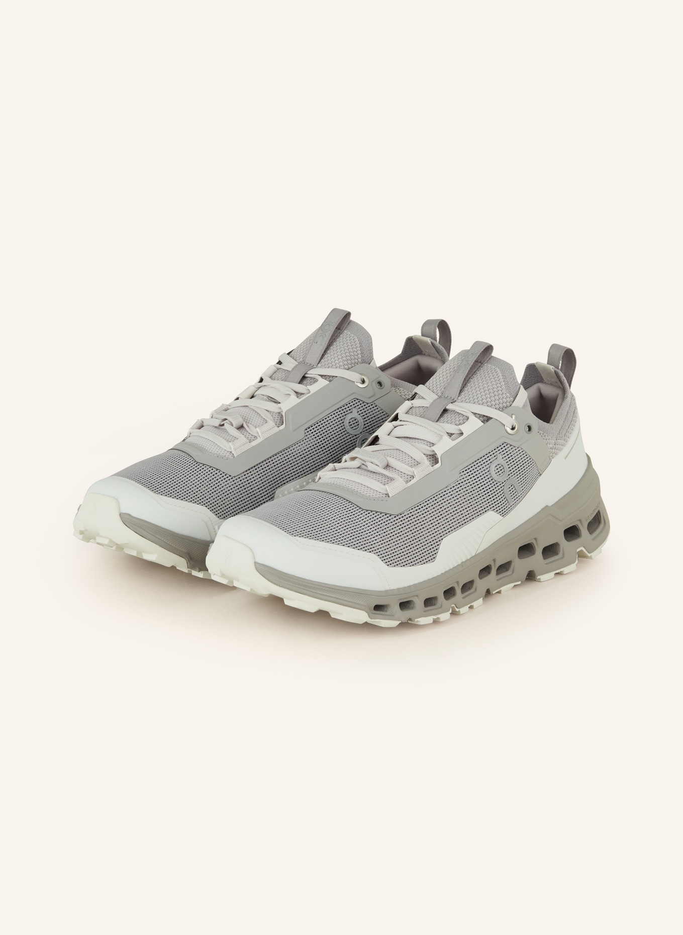 On Trail running shoes CLOUDULTRA 2, Color: LIGHT GRAY/ WHITE (Image 1)