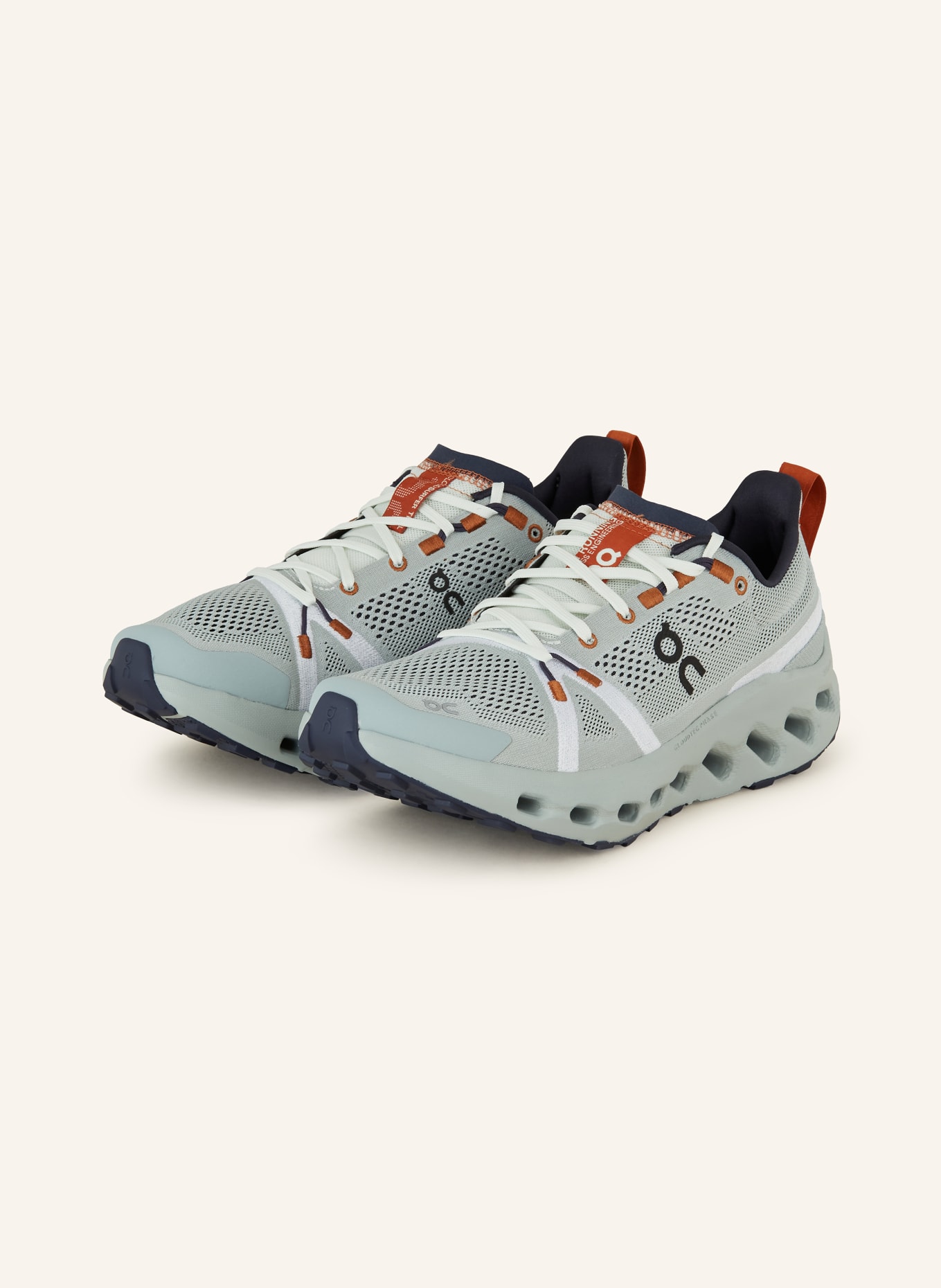 On Trail running shoes CLOUDSURFER TRAIL, Color: LIGHT GRAY (Image 1)
