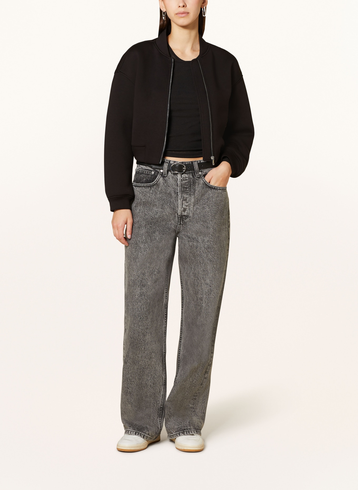 gina tricot Straight Jeans, Farbe: 8000 grey (Bild 2)