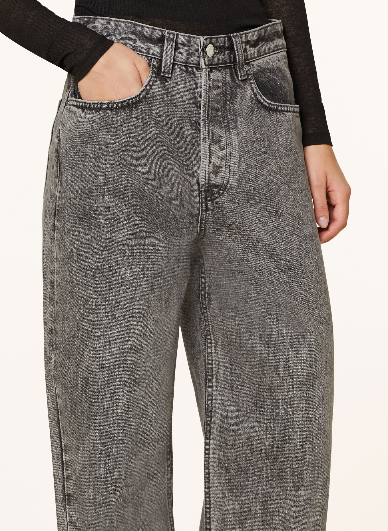 gina tricot Straight Jeans, Farbe: 8000 grey (Bild 5)