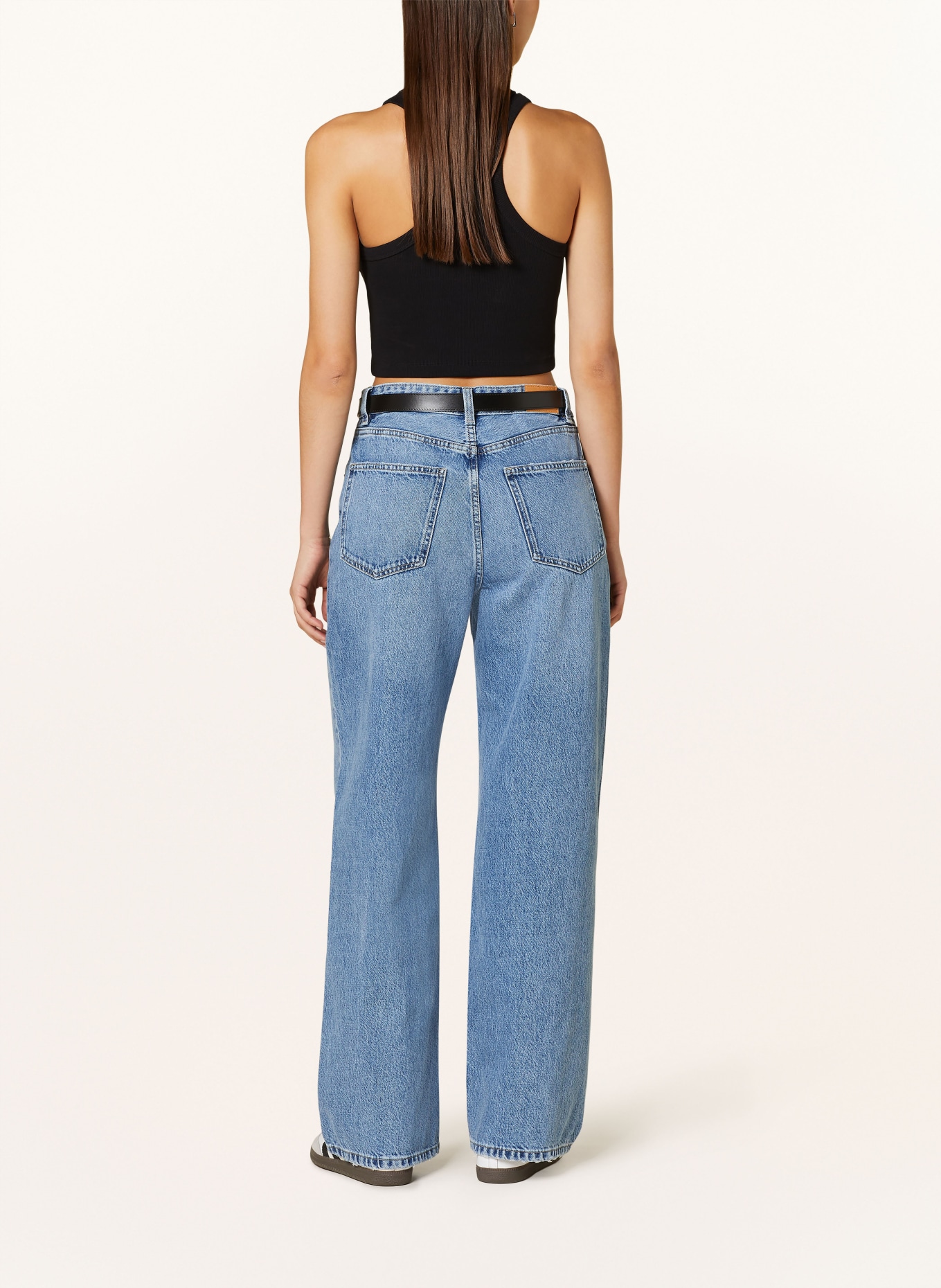 gina tricot Straight jeans, Color: 5520 Mid blue (Image 3)