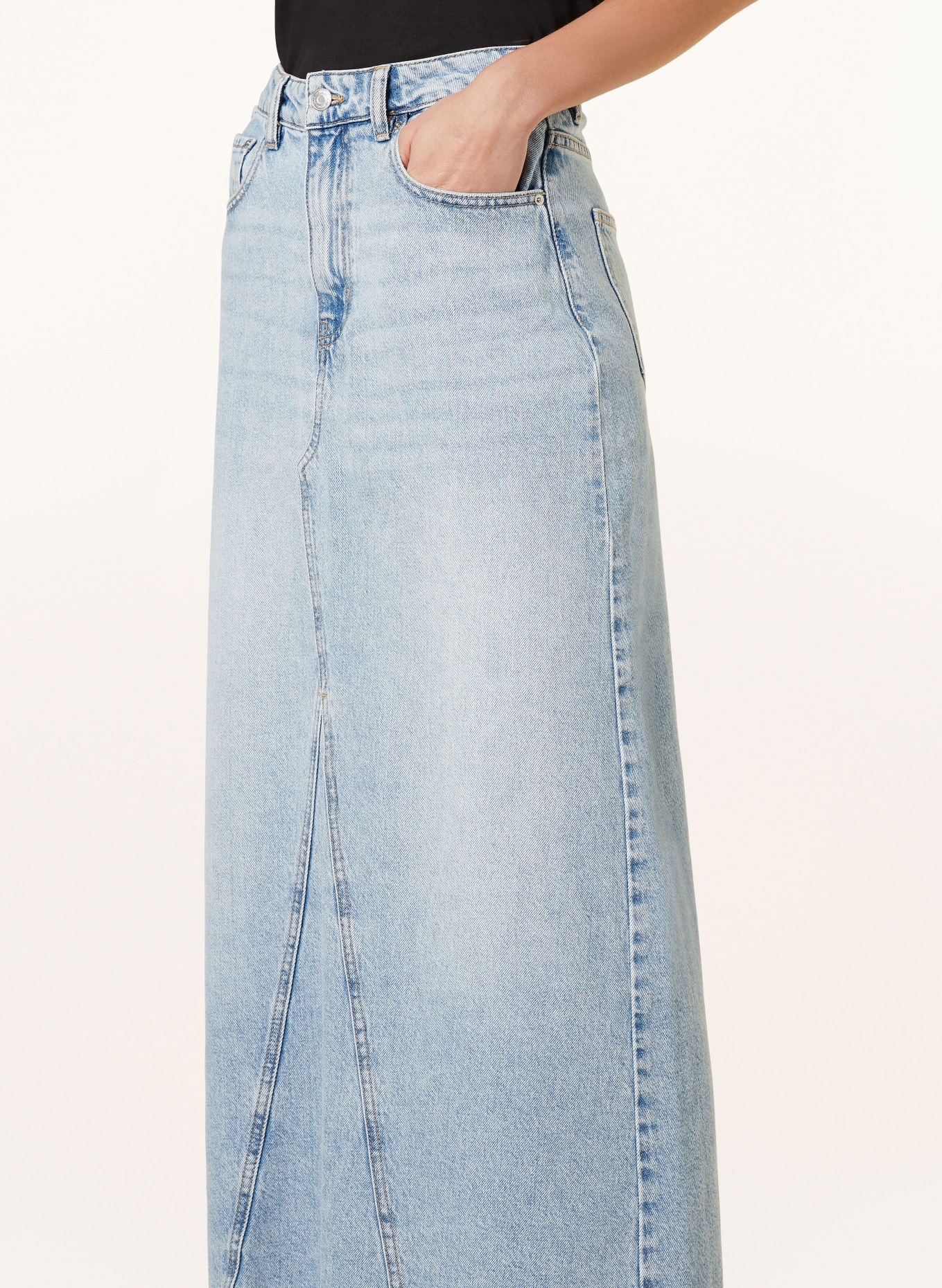 gina tricot Spódnica jeansowa, Kolor: 5150 light blue (Obrazek 4)