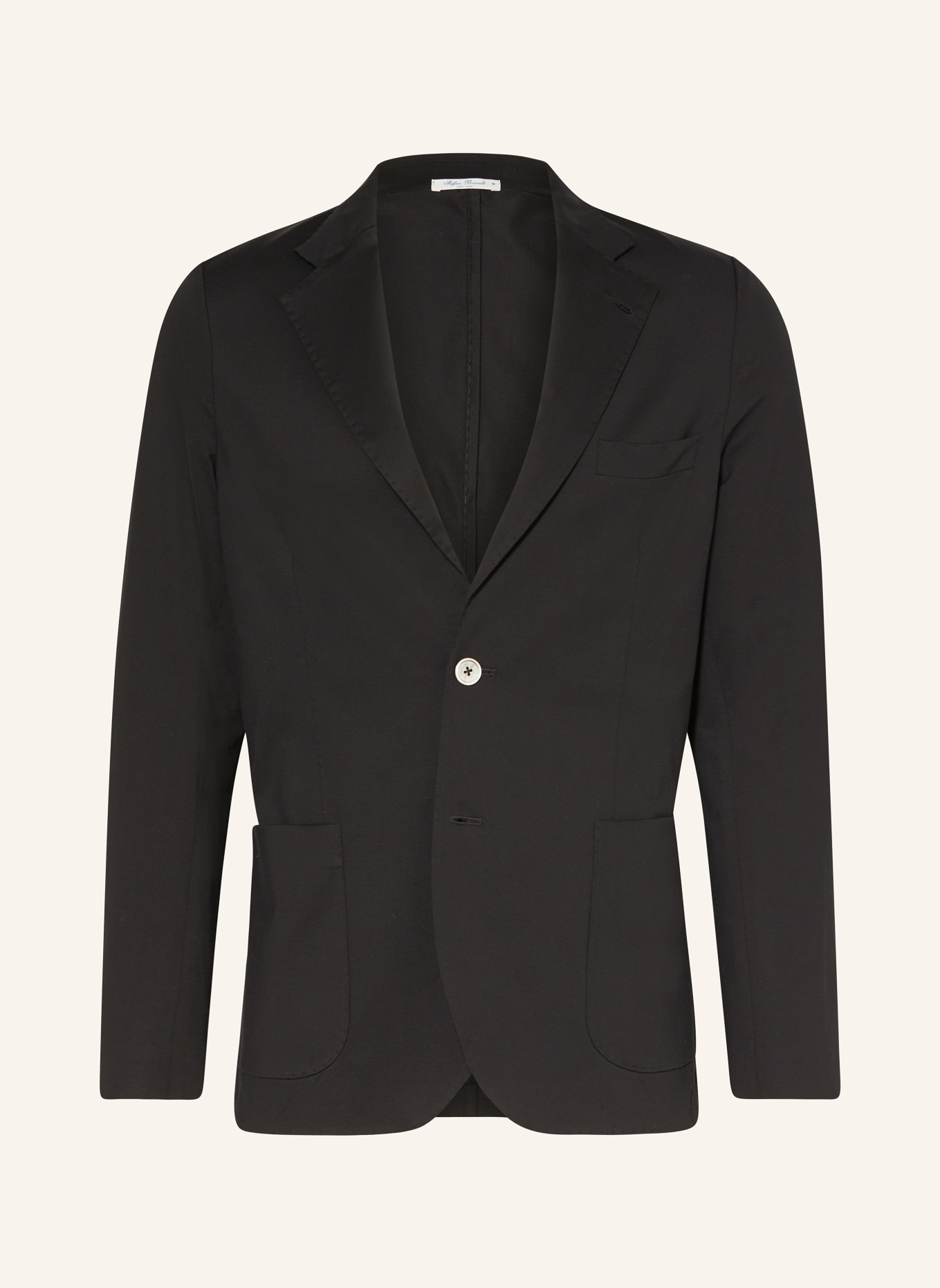Stefan Brandt Jersey jacket ADRIAN SUPER extra slim fit, Color: BLACK (Image 1)
