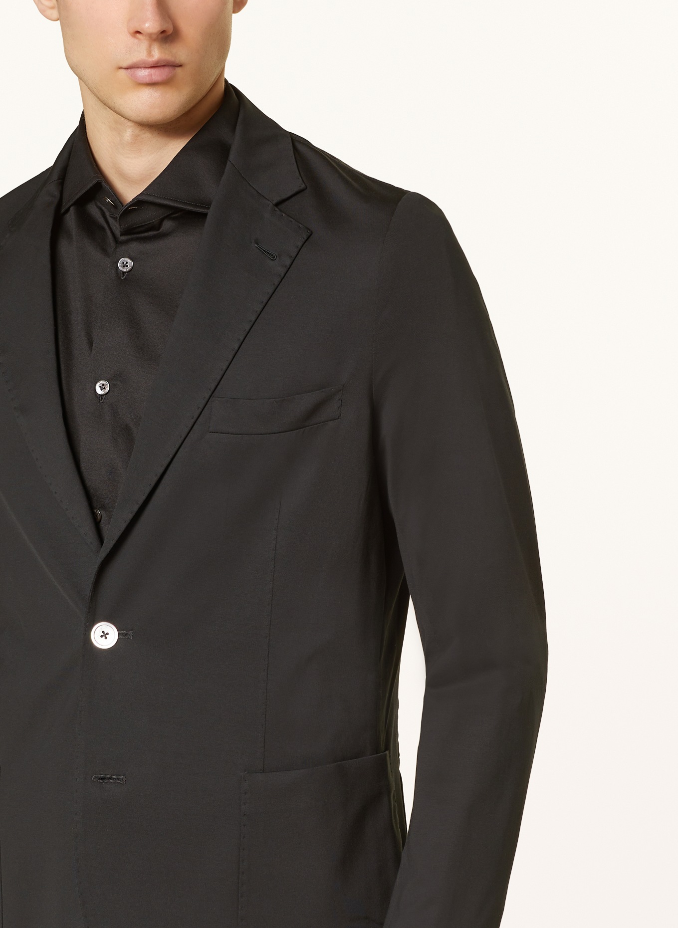 Stefan Brandt Jersey jacket ADRIAN SUPER extra slim fit, Color: BLACK (Image 5)
