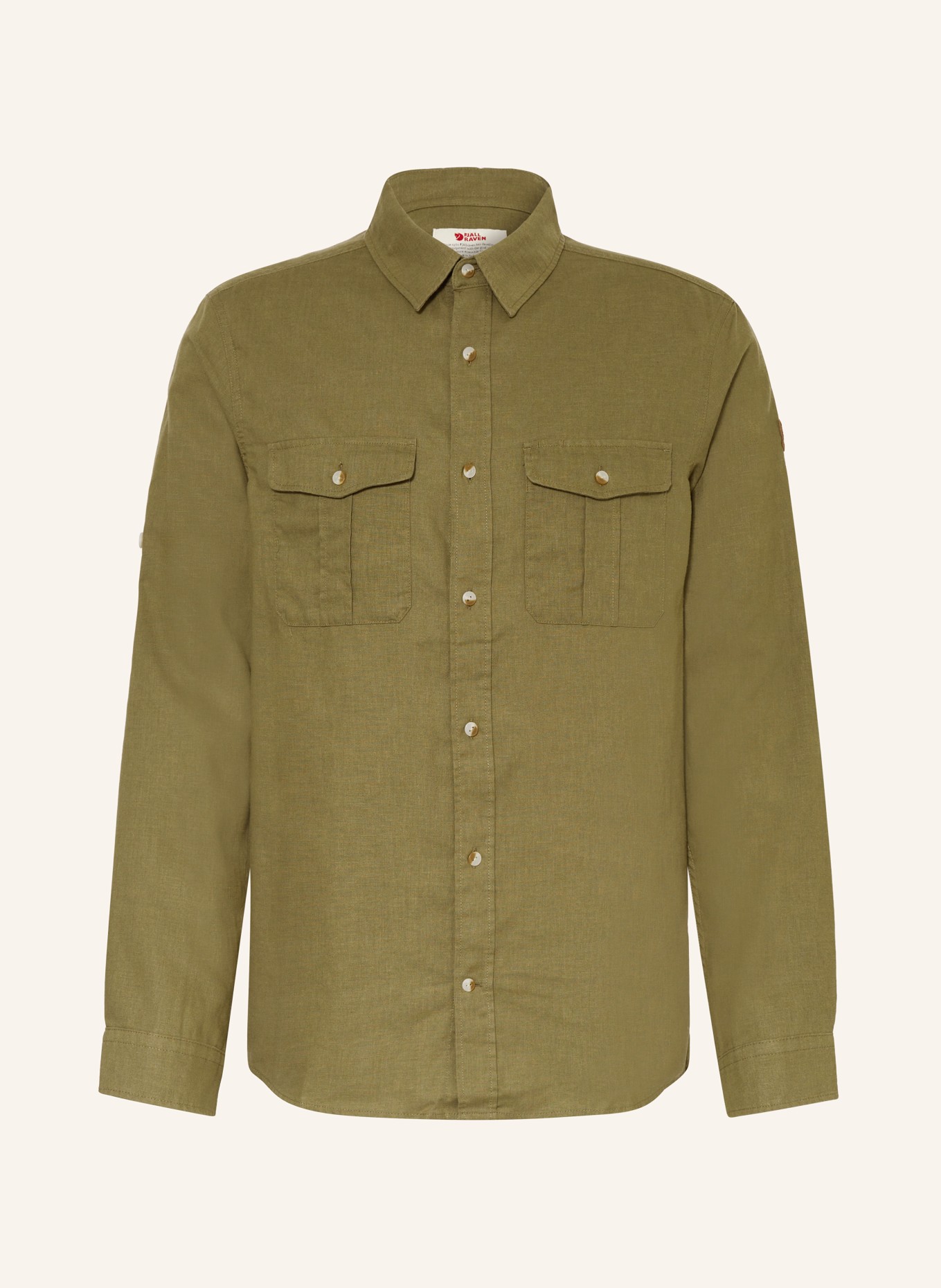 FJÄLLRÄVEN Outdoor shirt relaxed fit, Color: KHAKI (Image 1)