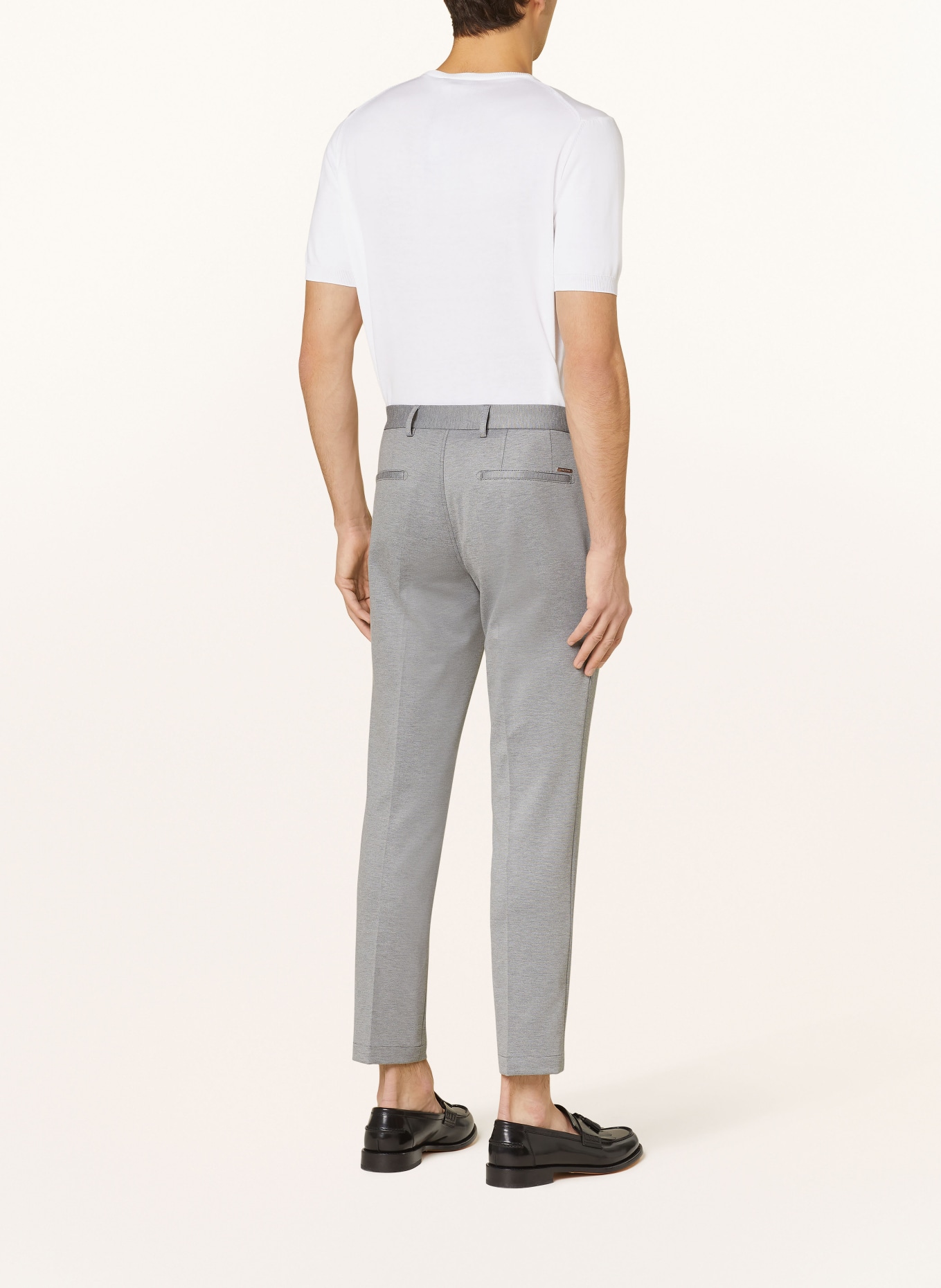 Roy Robson Suit trousers in jogger style slim fit, Color: A050 LIGHT/PASTEL GREY (Image 4)