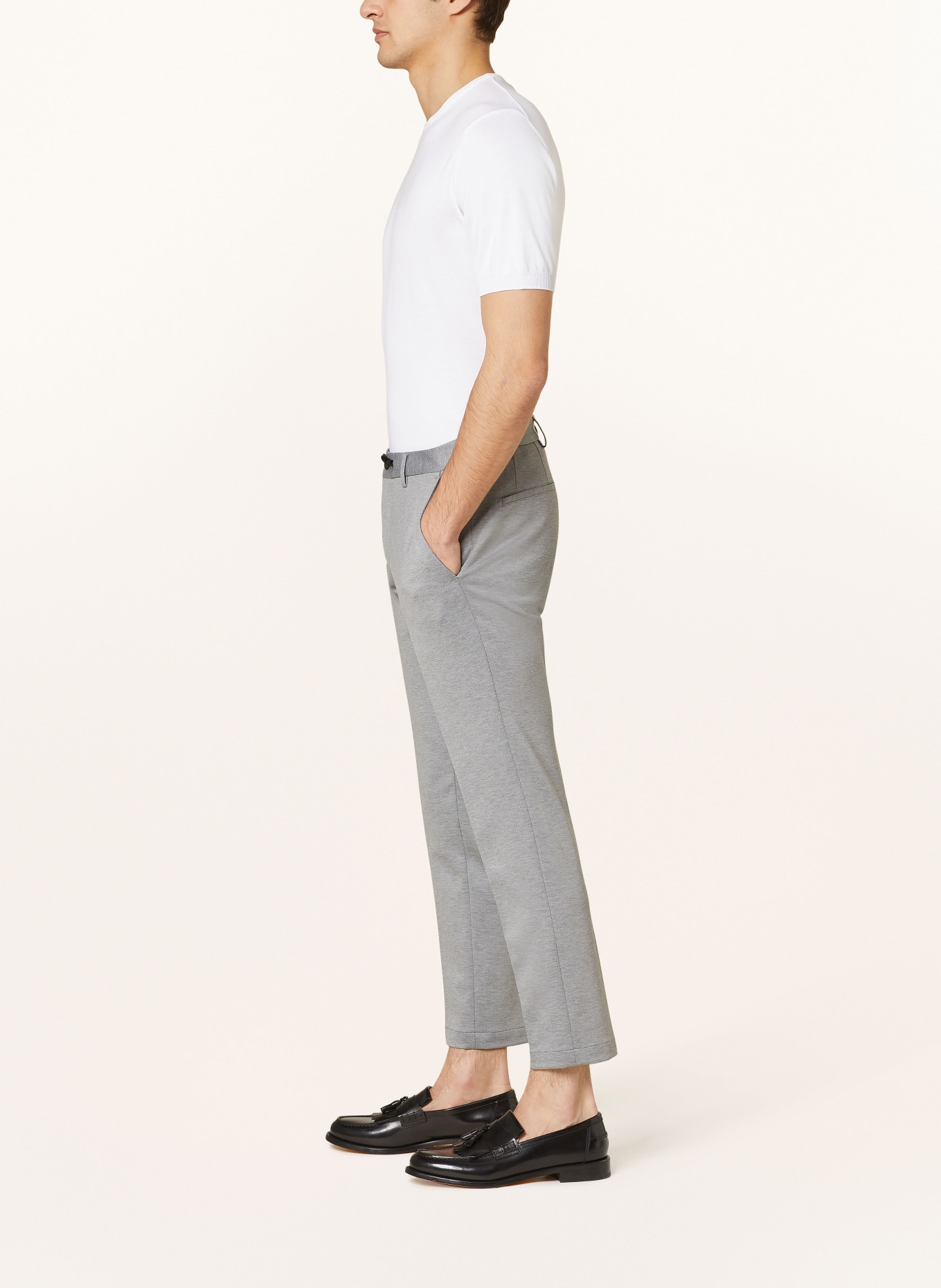 Roy Robson Suit trousers in jogger style slim fit, Color: A050 LIGHT/PASTEL GREY (Image 5)