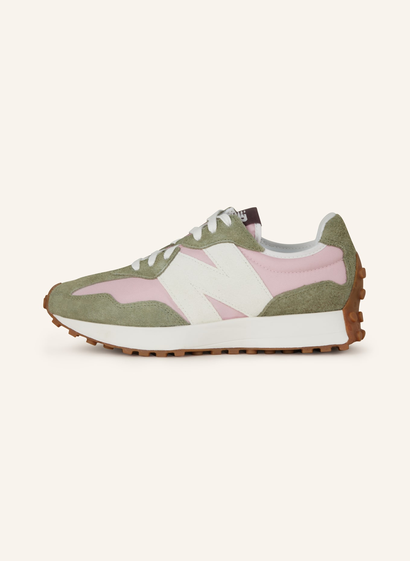 new balance Sneakers 327, Color: OLIVE/ PINK (Image 4)