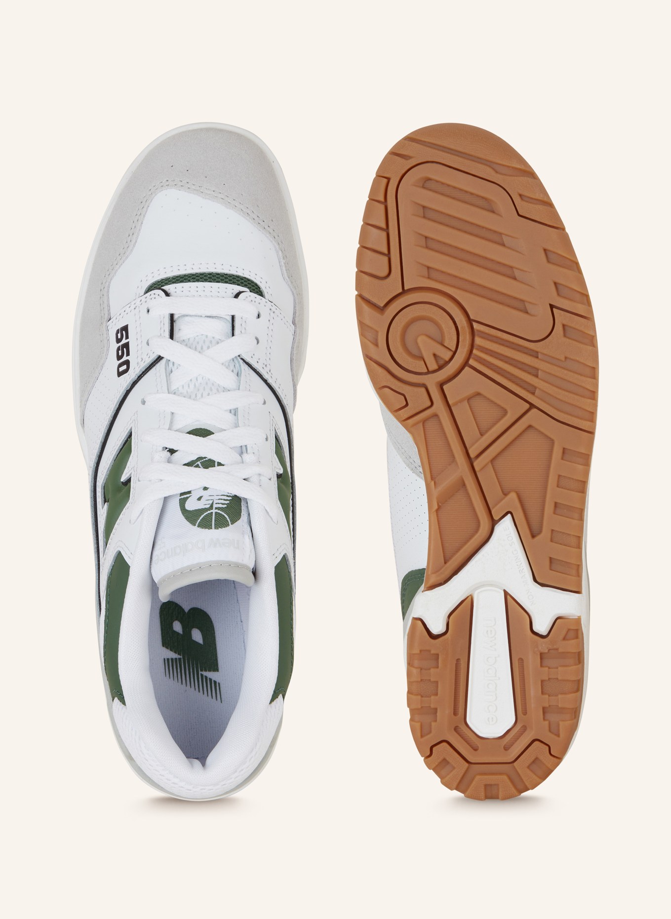 new balance Sneaker 550, Farbe: WEISS/ GRÜN (Bild 5)