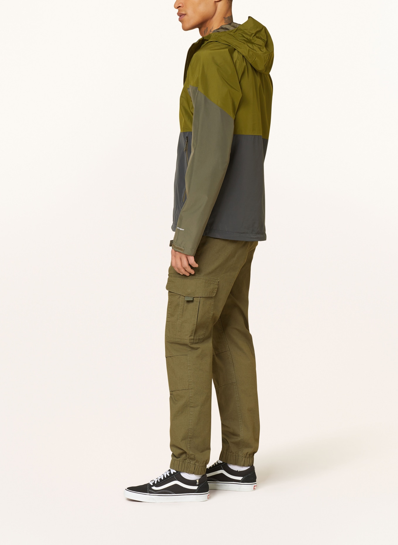 THE NORTH FACE Rain jacket LIGHTNING, Color: DARK GRAY/ OLIVE/ TAUPE (Image 4)