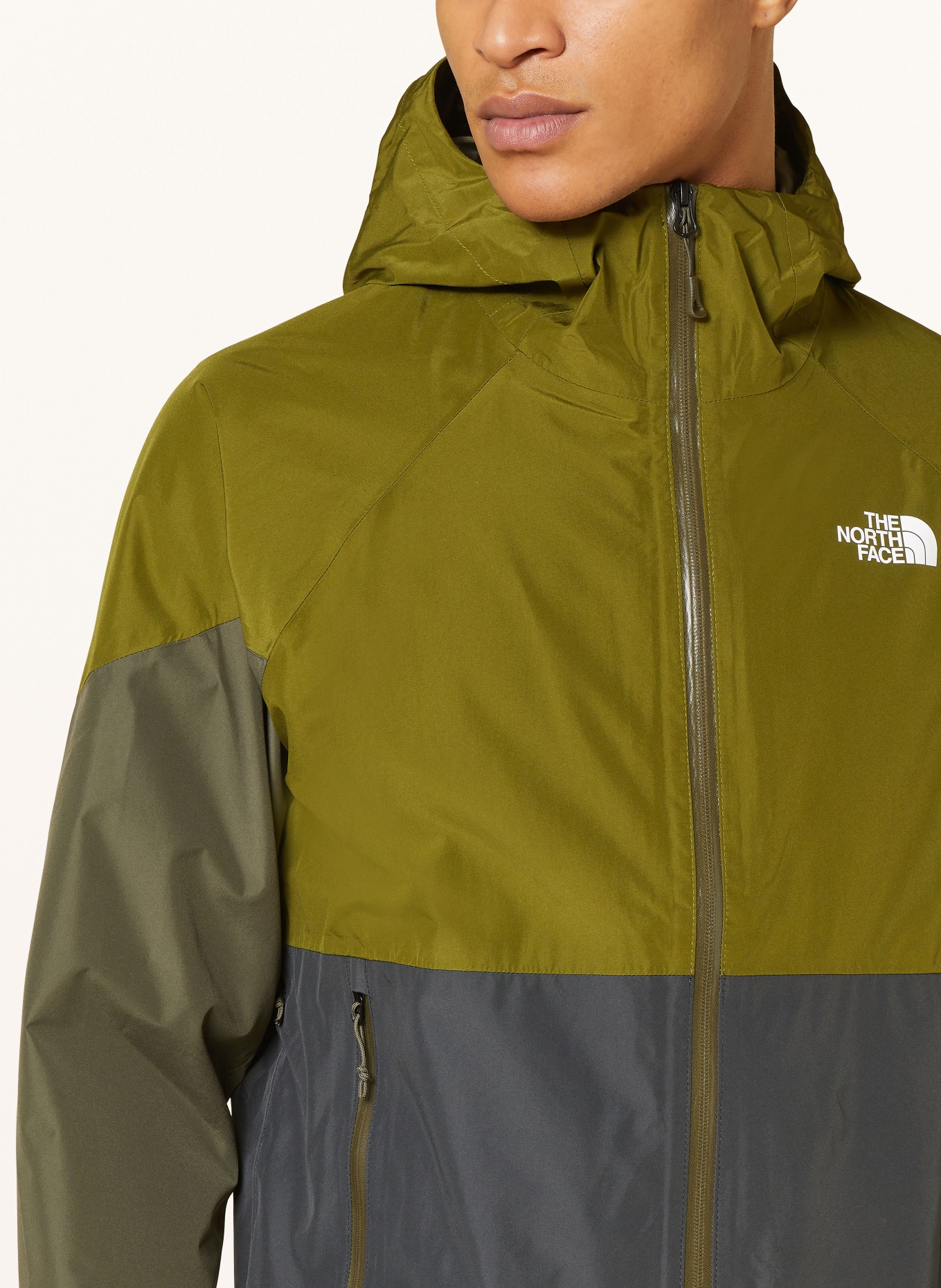 THE NORTH FACE Rain jacket LIGHTNING, Color: DARK GRAY/ OLIVE/ TAUPE (Image 5)