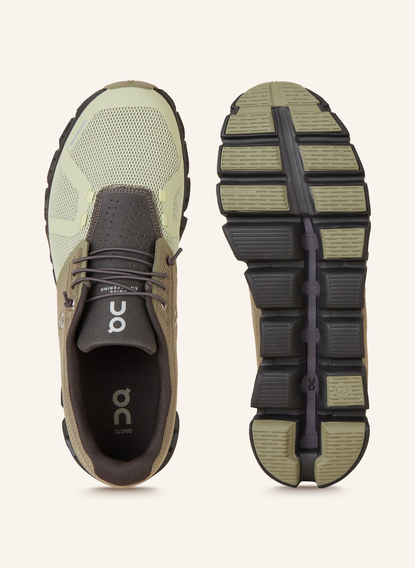 On Sneaker CLOUD 5: KHAKI / OLIV